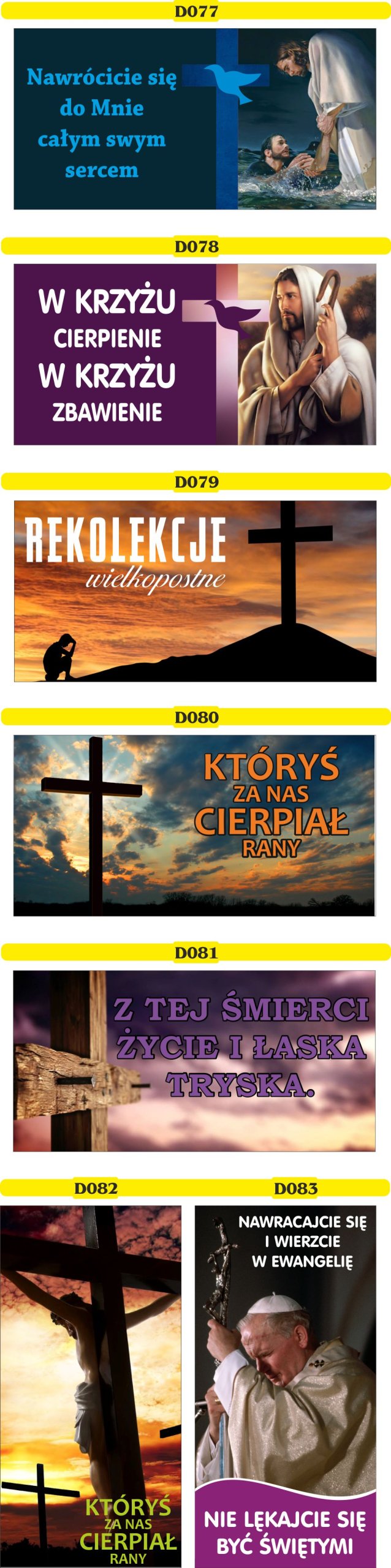 BANER NA BOŻE CIAŁO dekoracja OŁTARZA gotowy 2x1m