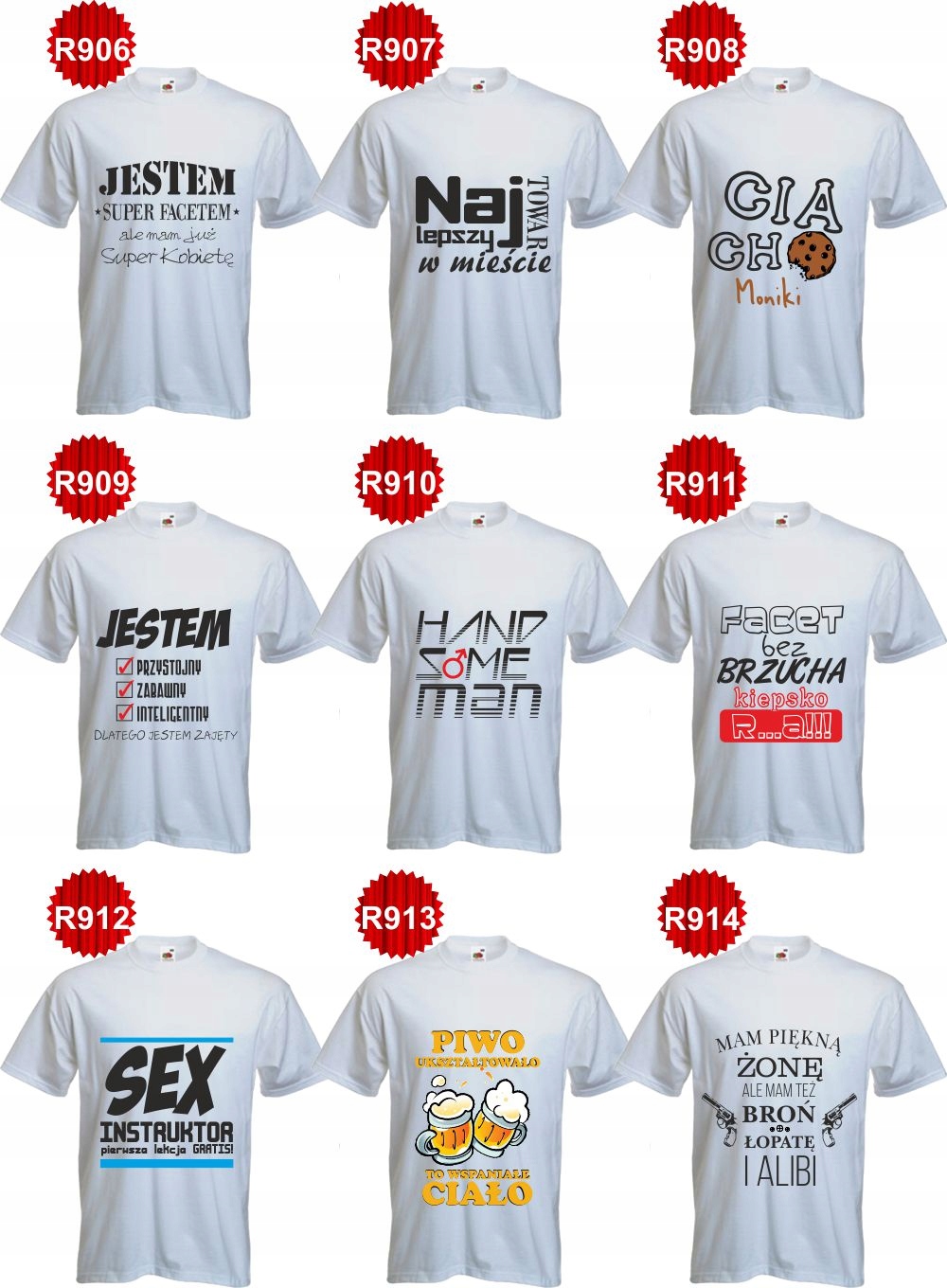 Koszulka T-SHIRT napis zbyt przystojny by pracować