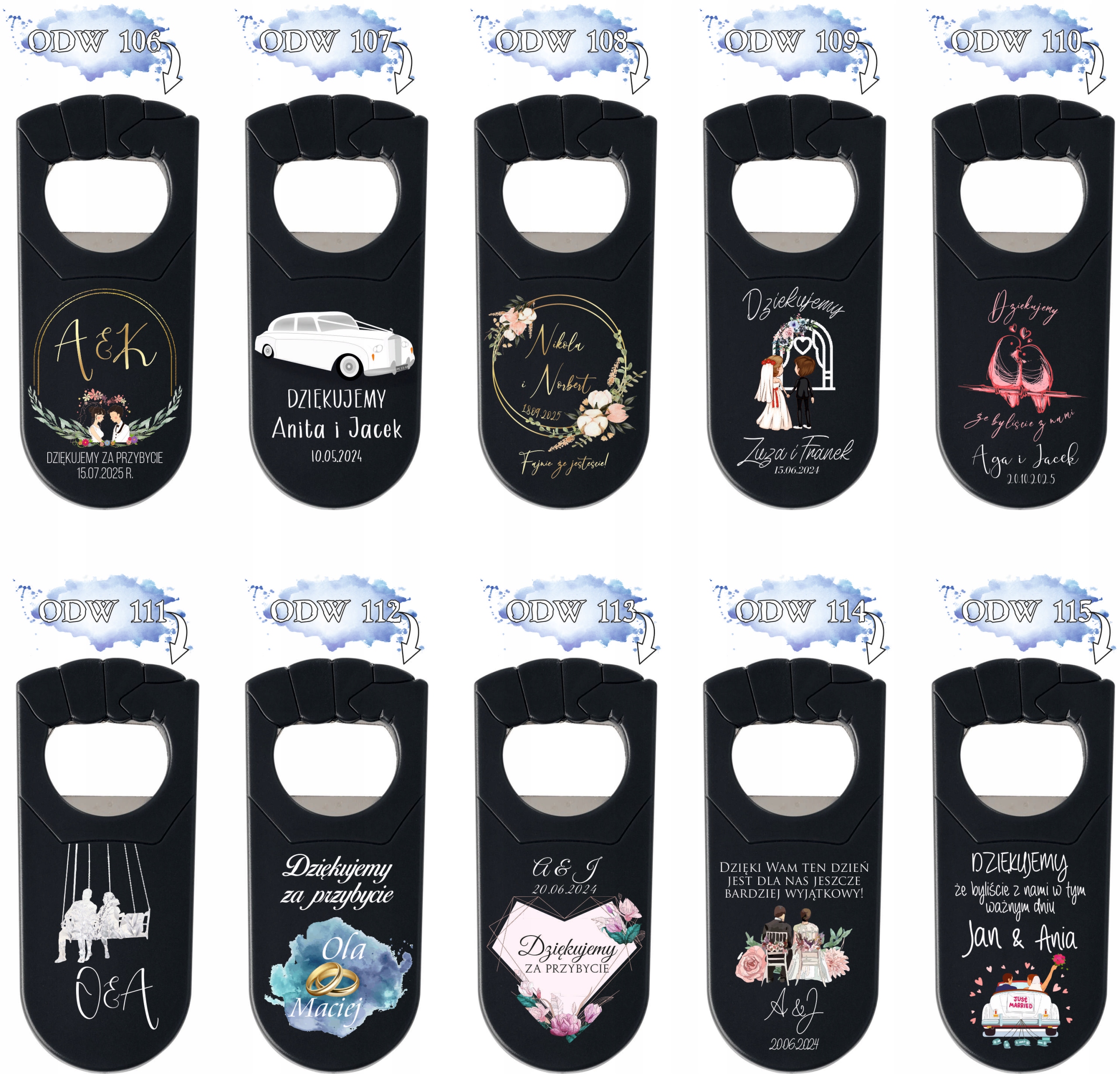 OTWIERACZ do piwa NADRUK UV podziękowanie na urodziny OSIEMNASTKĘ