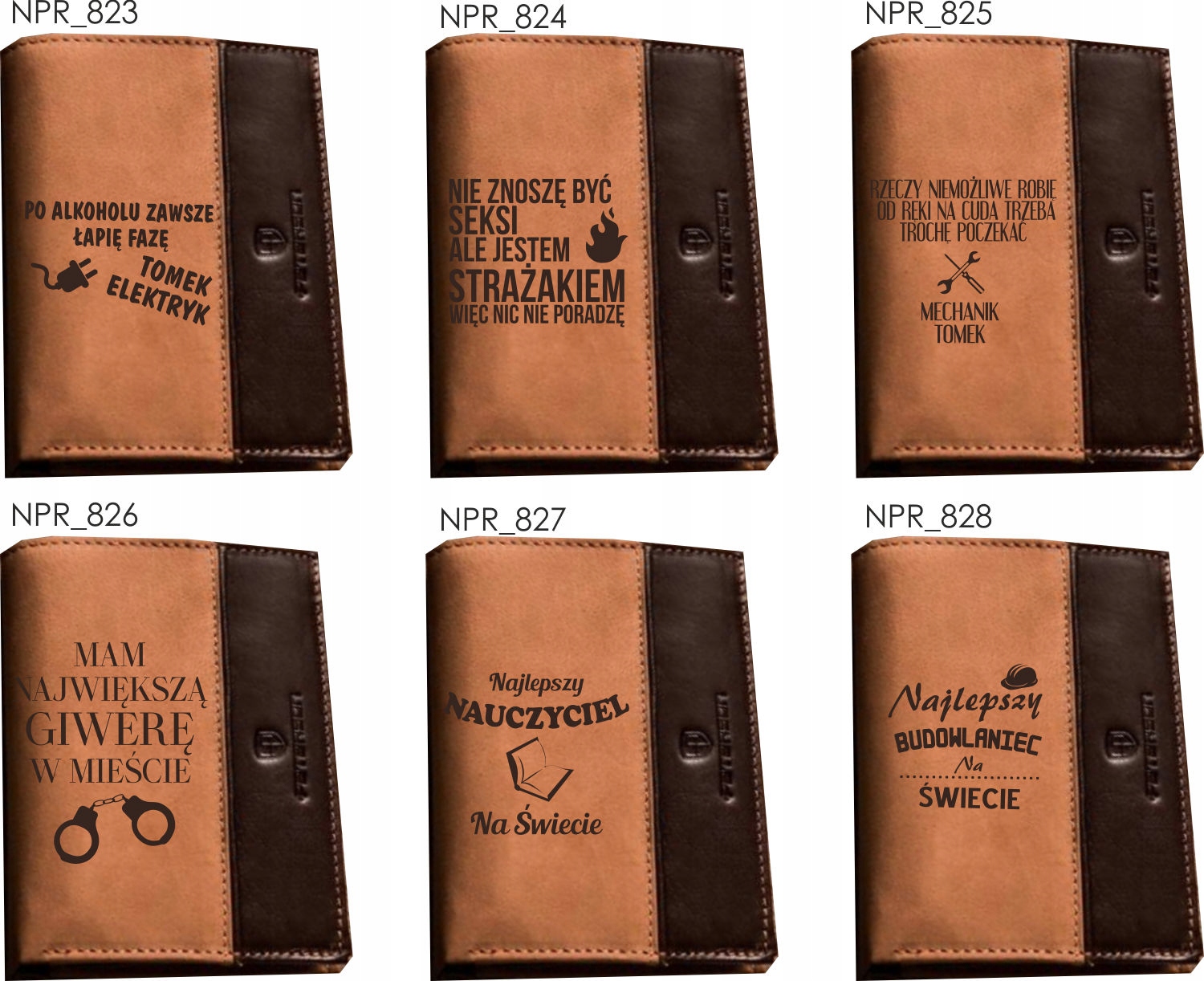 Portfel dla SZEFA Twój tekst imię JAKOŚĆ grawer PL