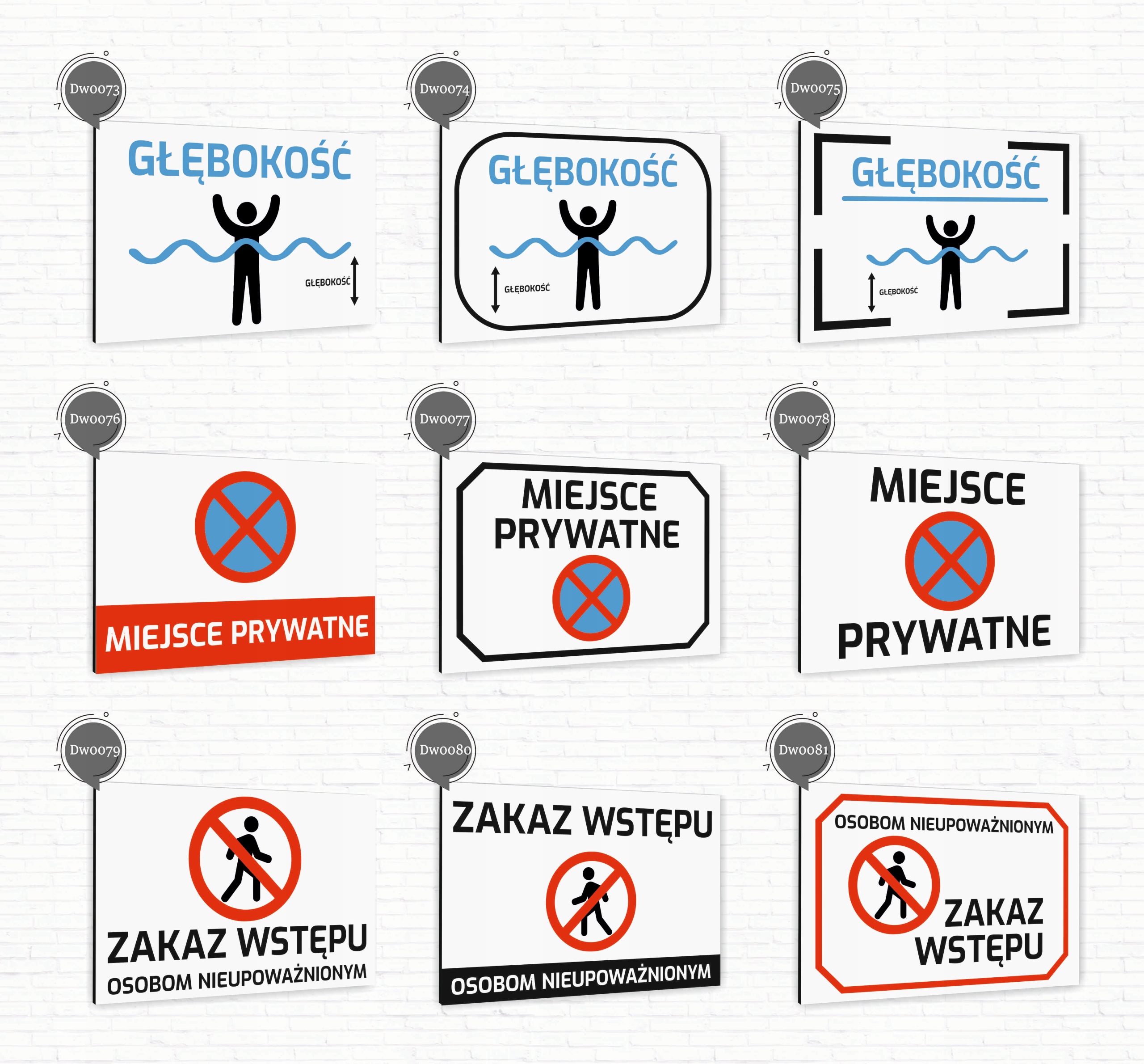 Tabliczka znak informacyjny 40x30 Biała ZAKAZ PARKOWANIA TYŁEM Nierdzewna