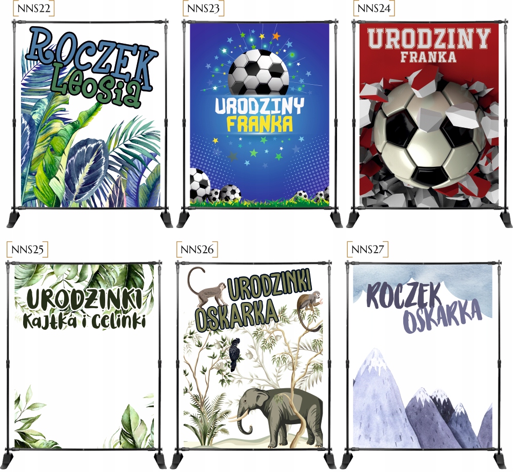 Tło do zdjęć ŚCIANKA z imieniem 18 25 30 urodziny