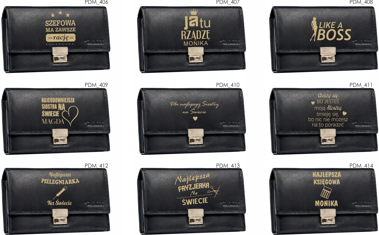 Eleganckie portfele GRAWER wzory na DZIEŃ KOBIET