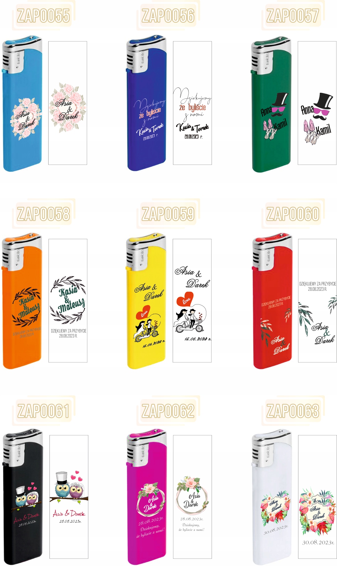 Zapalniczka gazowa z nadrukiem świąteczna prezent twój napis wesołych świąt