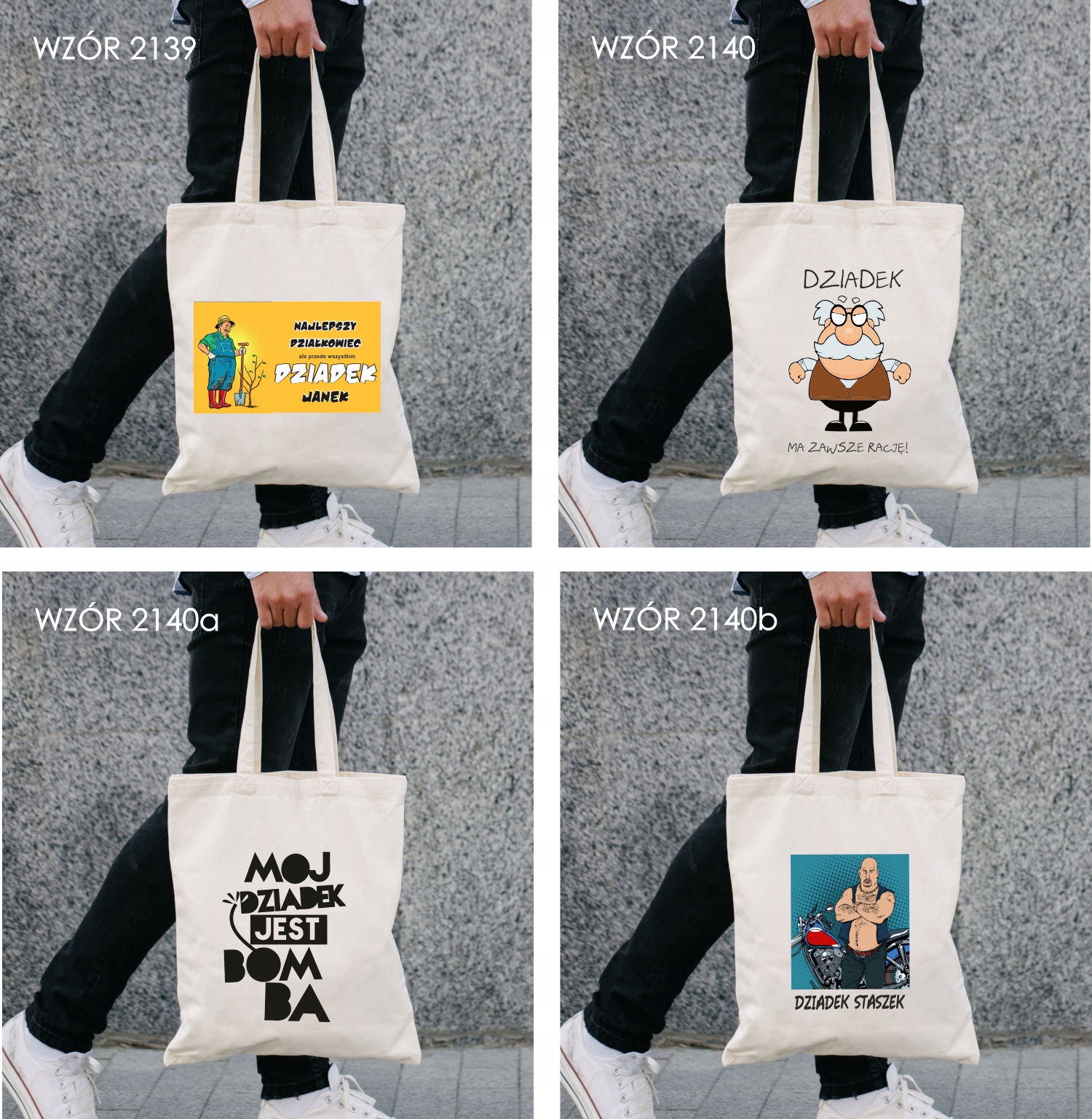 Eko Torba z nadrukiem PREZENT dla babci BABCIU