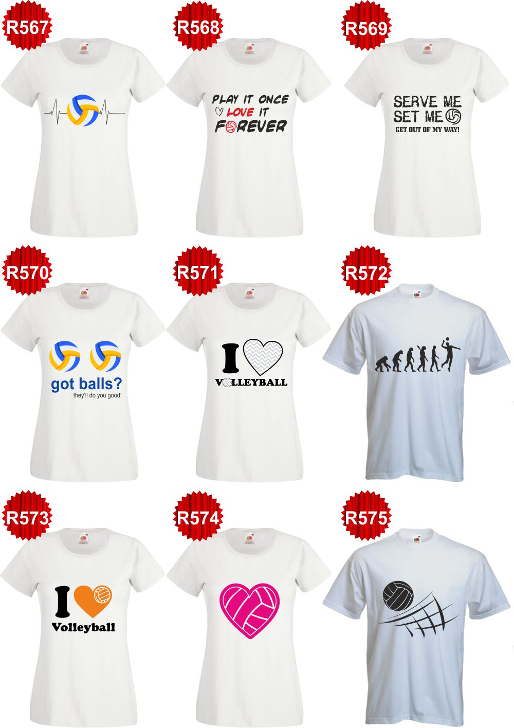 damska Koszulka kibica SIATKÓWKI T-SHIRT nadruk