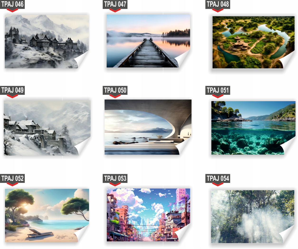 Fototapeta PREMIUM STRUKTURA ZMYWALANA zachód słońca w górach sezon zimowy