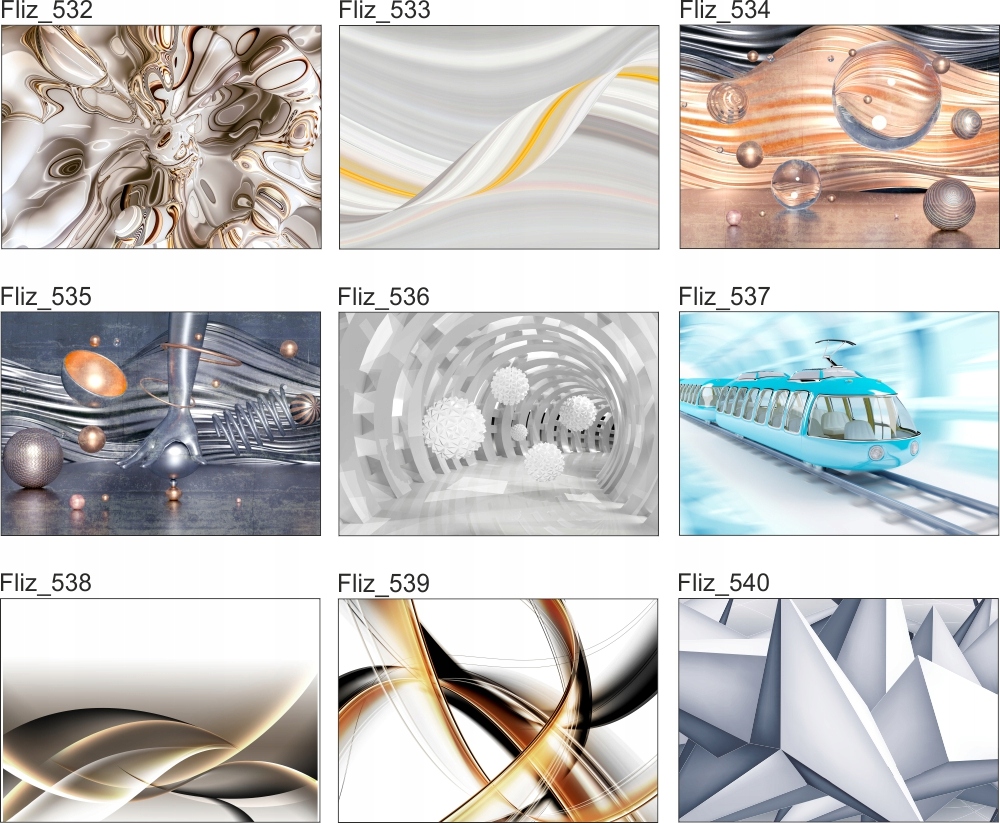 OBRAZ na płótnie do salonu kule tunel 3D 120x80