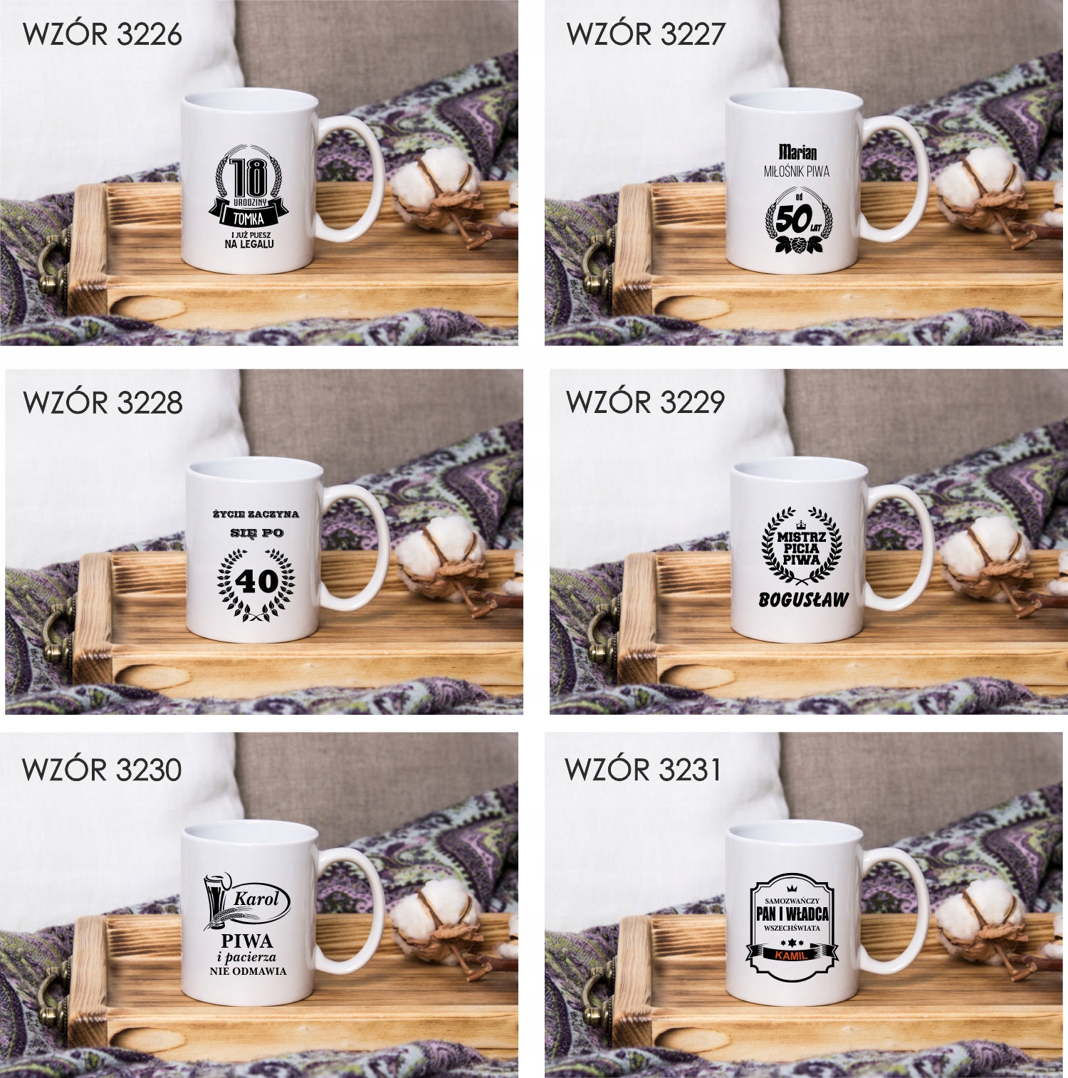 Kubek z imieniem PREZENT THE DZIADEK