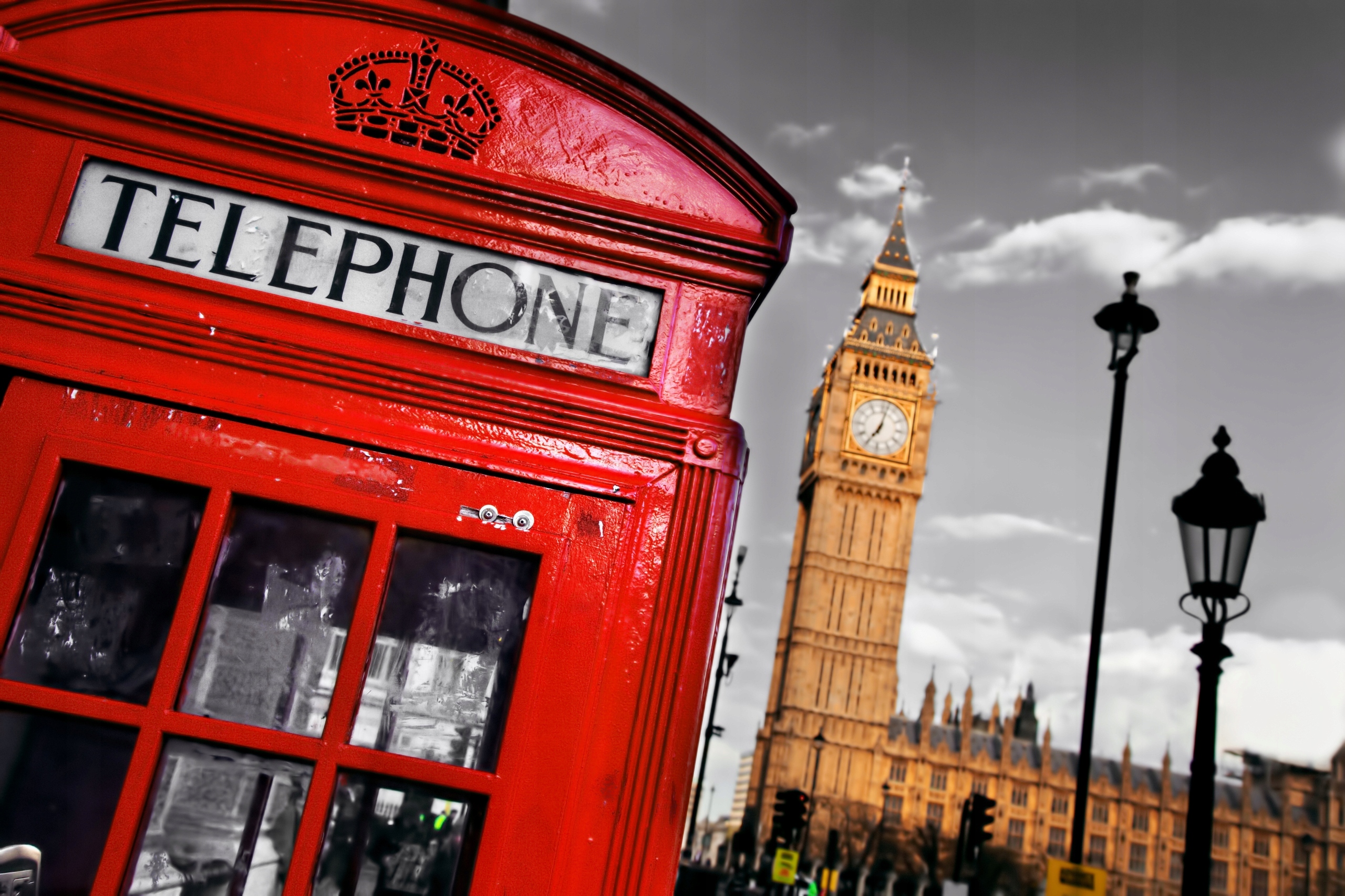 FOTOTAPETA LONDYN BIG BEN BUDKA TELEFONICZNA