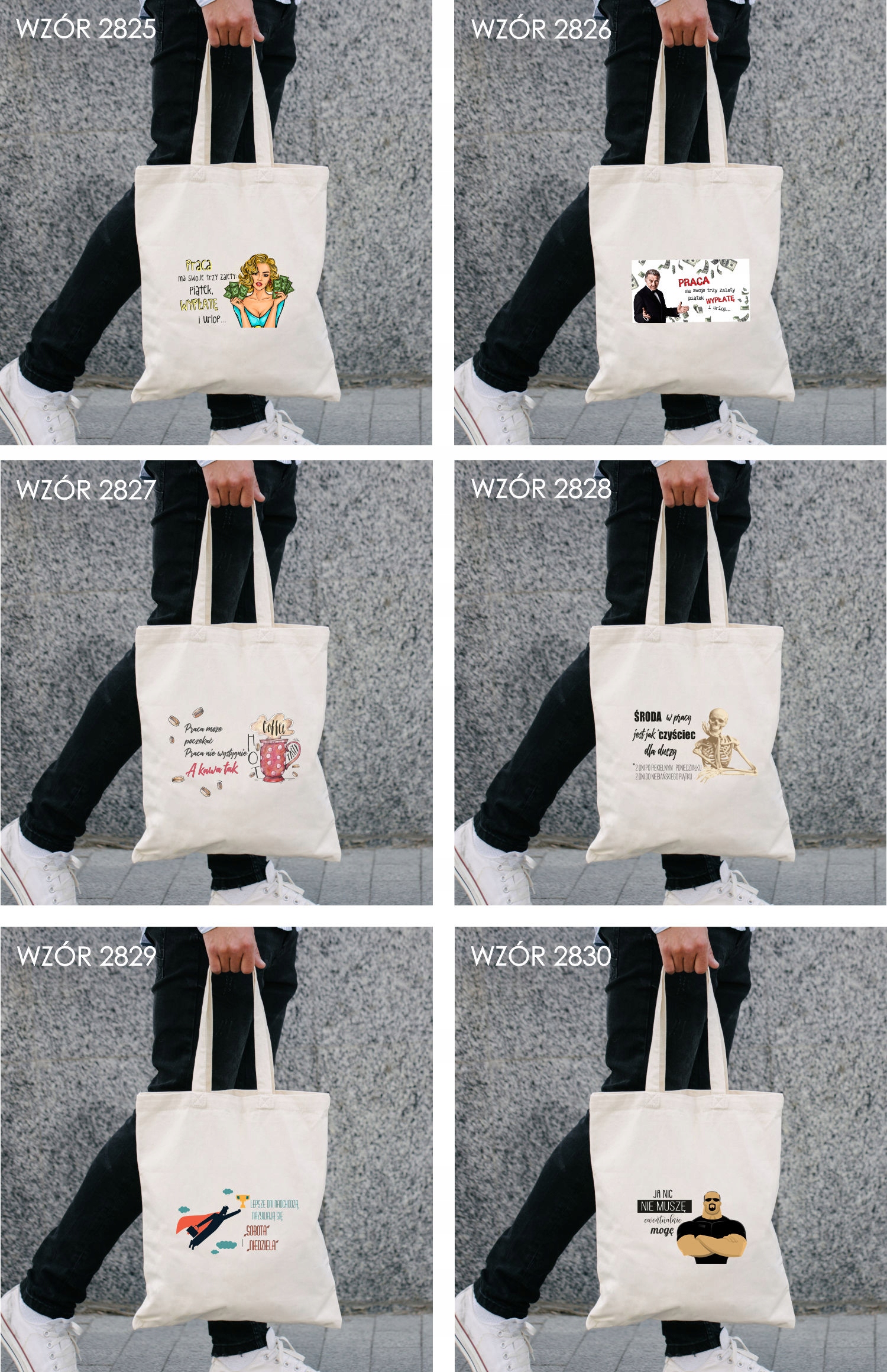 Eko Torba z nadrukiem JESTEM KOBIETA PRACUJĄCA