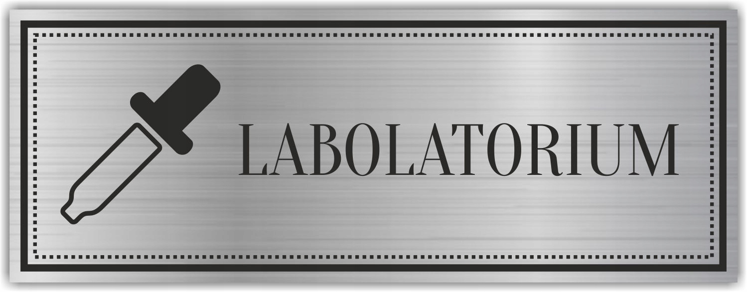Tabliczka Grawerowana piktogram LABORATORIUM MEDYK