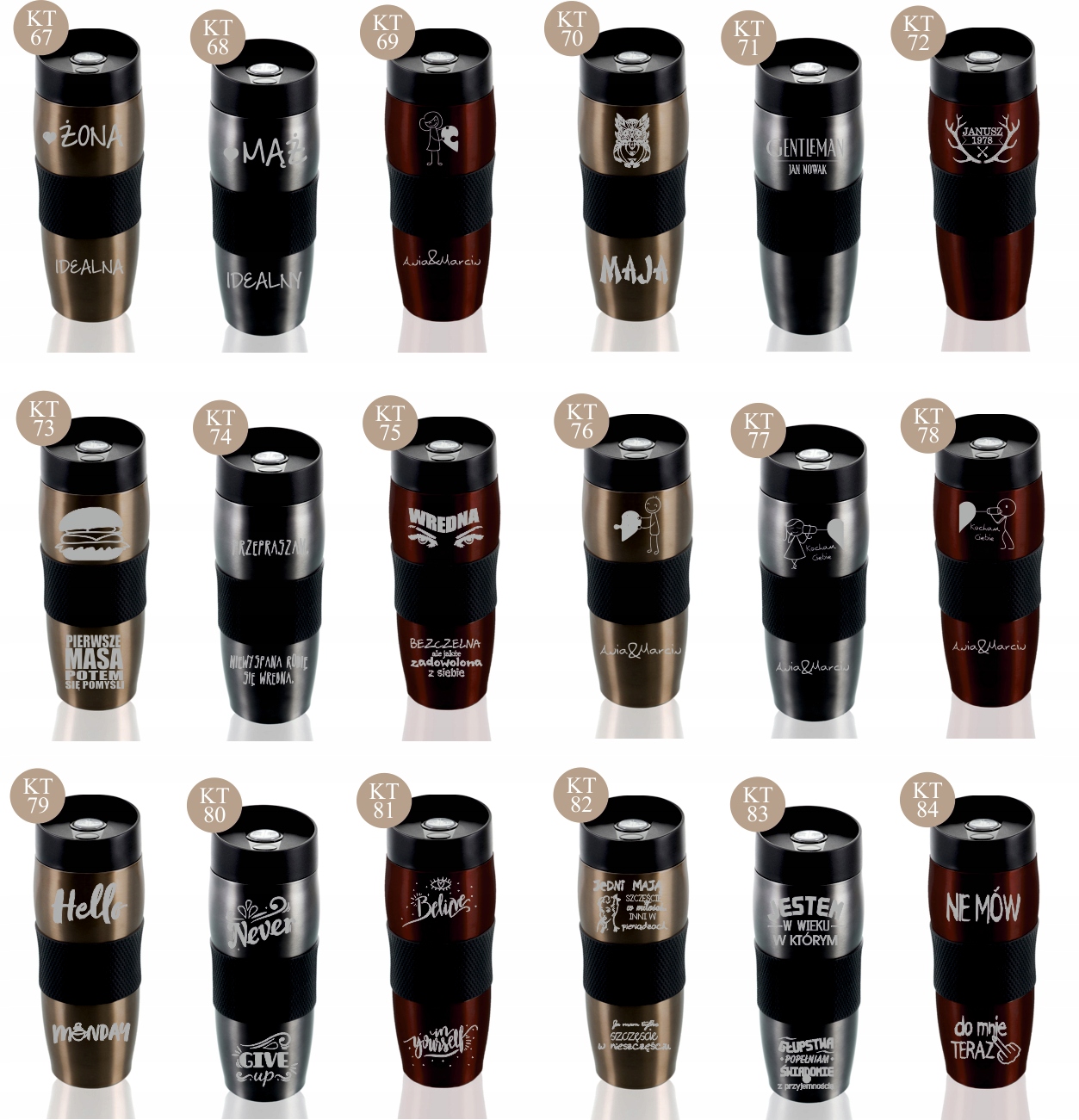 Kubek termiczny SUPER prezent na WALENTYNKI hit