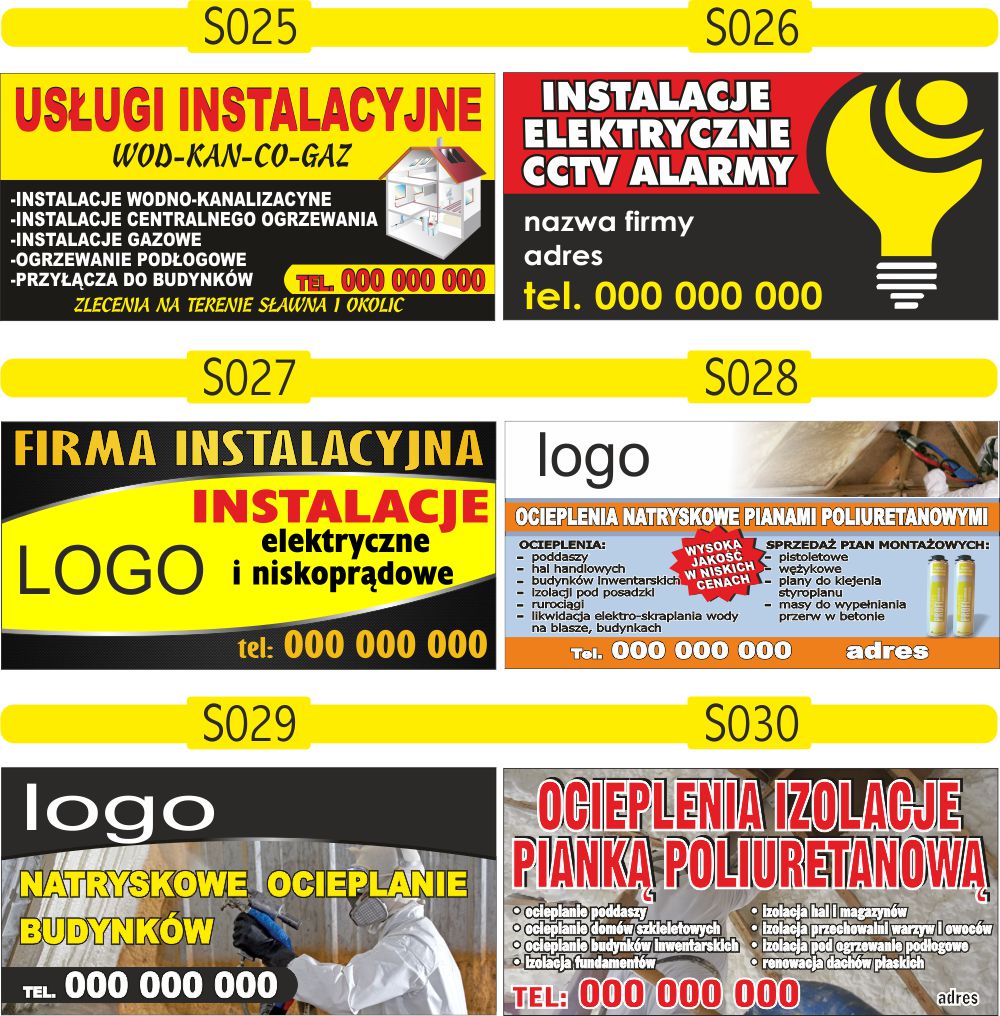 baner BANERY plandeka mocne auto naprawa oczka 100x50cm