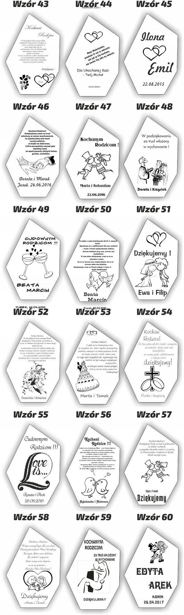 Statuetka prezent na 18-tkę chrzciny ślub z plexi