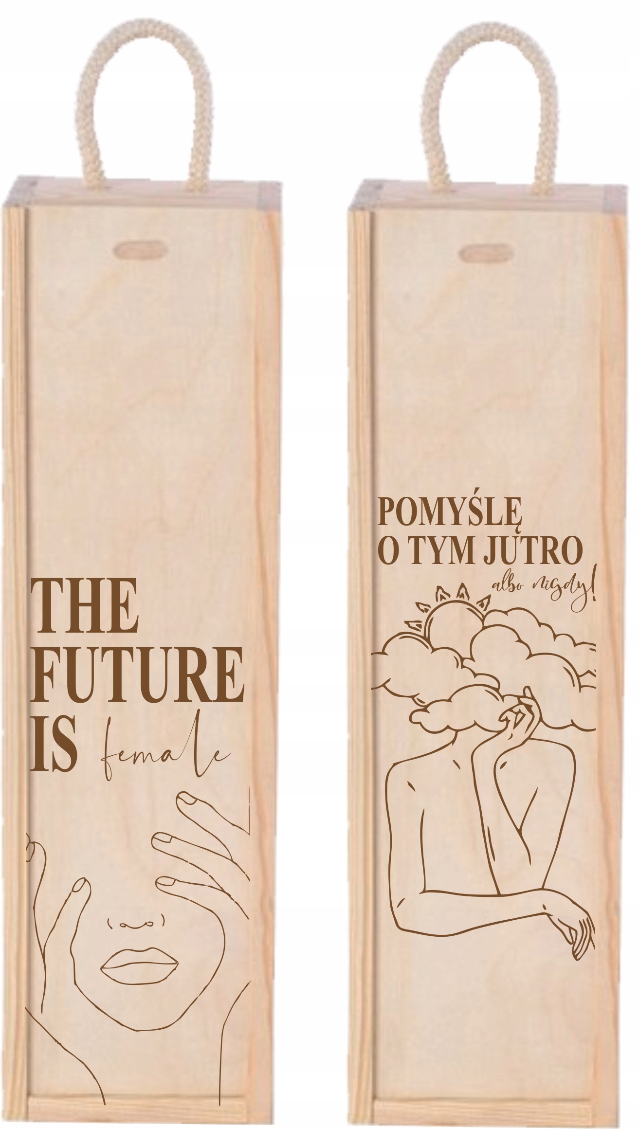 Skrzynka na wino grawer super prezent DZIEŃ KOBIET twój napis