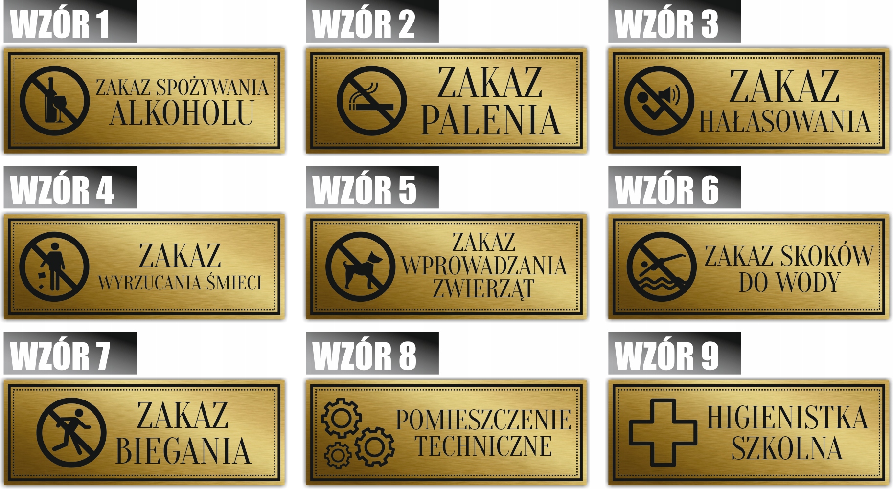 Tabliczka Złota Srebrna na drzwi SALA KINOWA