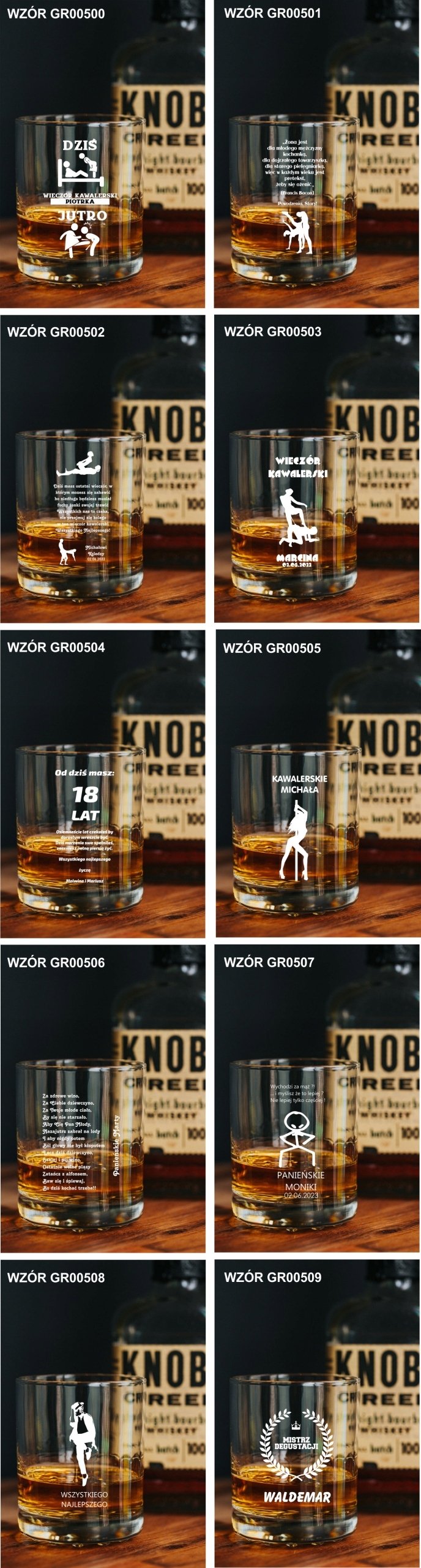 Szklanka do WHISKY z grawerem prezent na święta