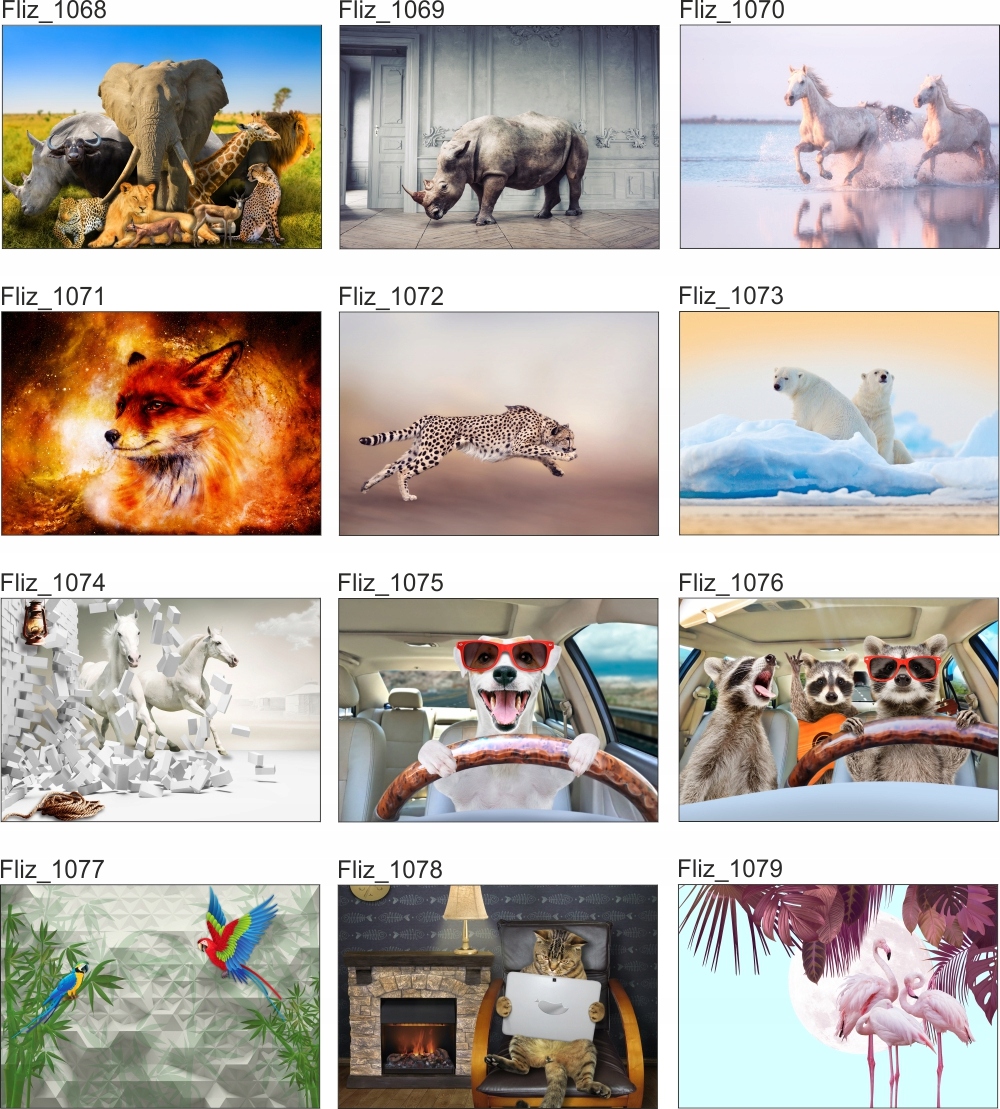 FOTOTAPETA widok okno konie mur cegła 3D 200x130