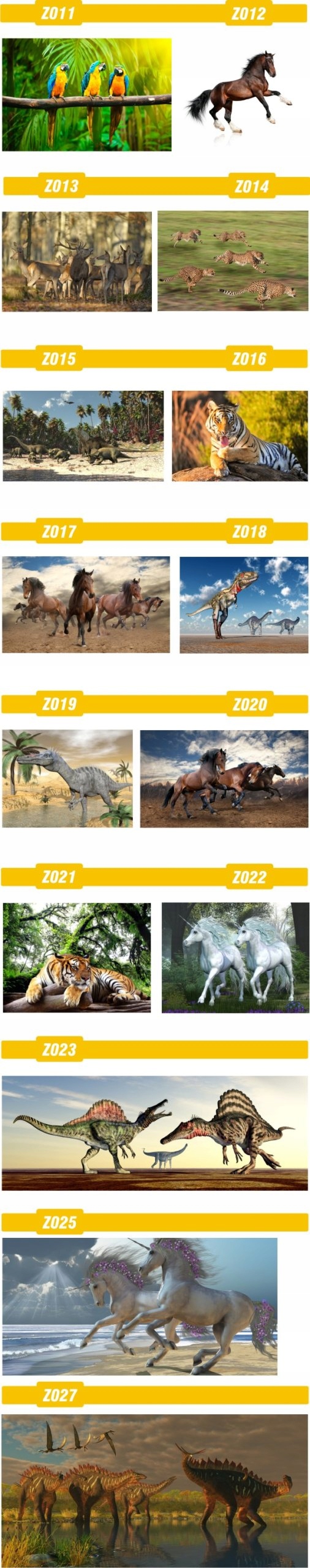 FOTOTAPETA zwierzęta brodzące FLAMINGI animacja