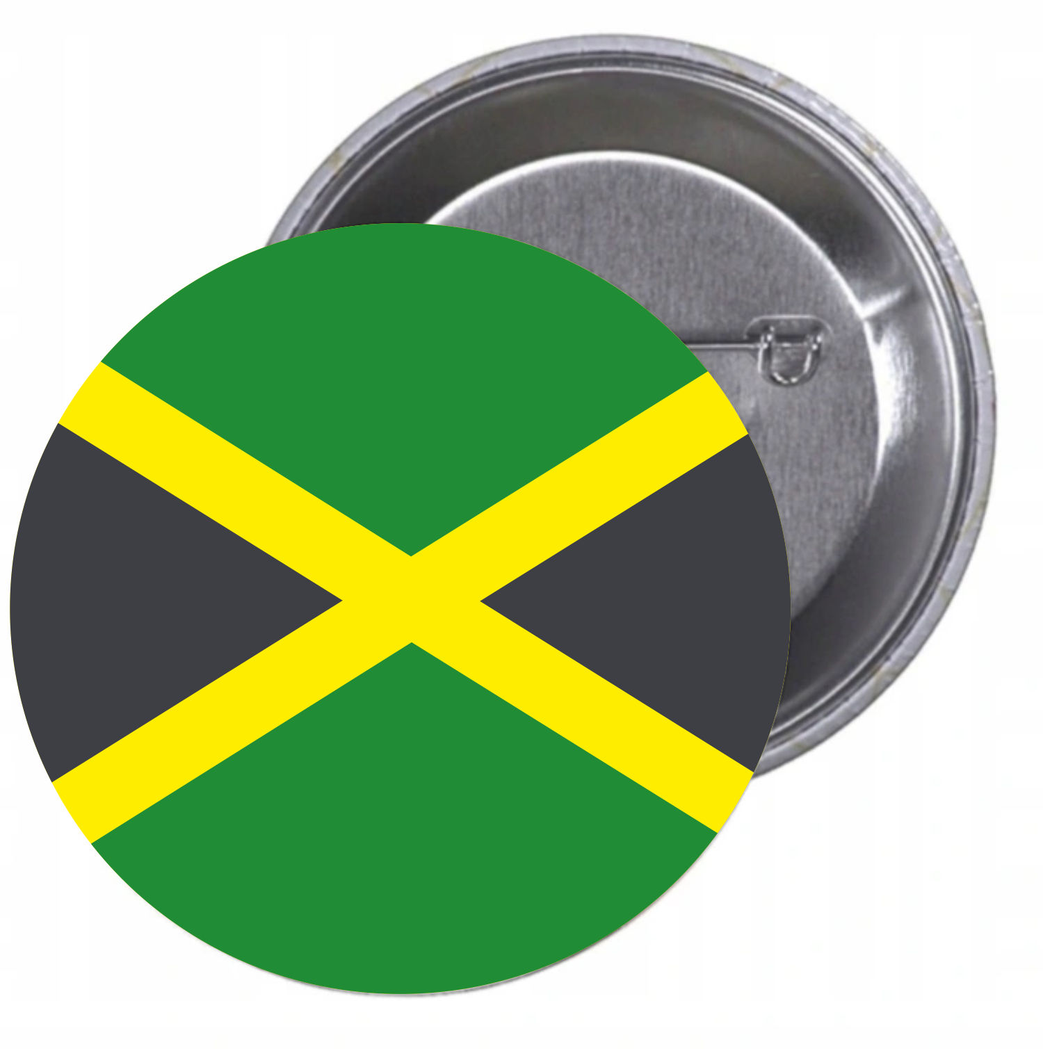 Przypinki buttony FLAGA JAMAJKA znaczki z grafiką