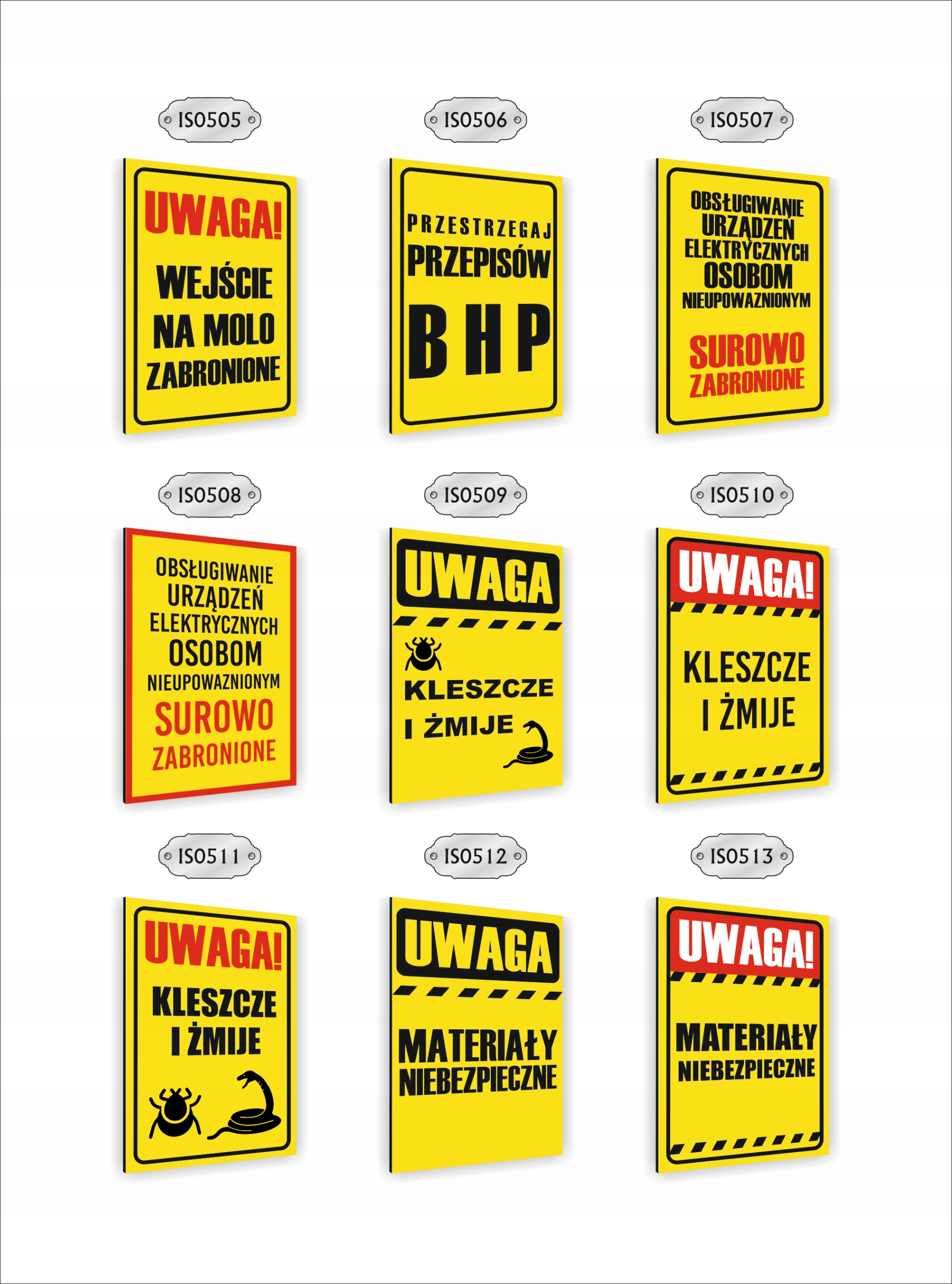 Tabliczka znak informacyjny dibond 30x20 uwaga kleszcze i żmije