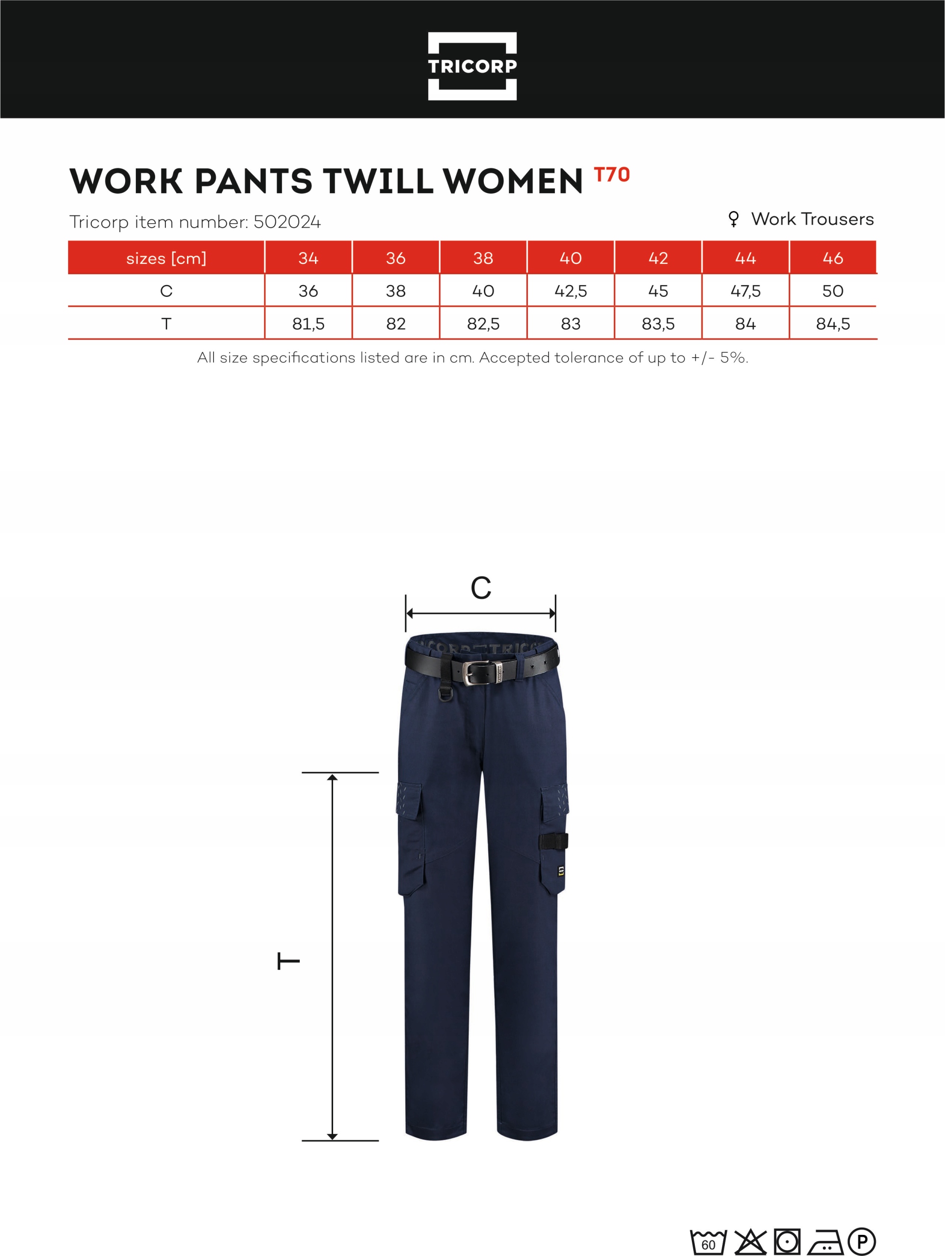 DAMSKIE SPODNIE ROBOCZE Z WŁASNYM HAFTEM NADRUKIEM LOGO 10 SZT