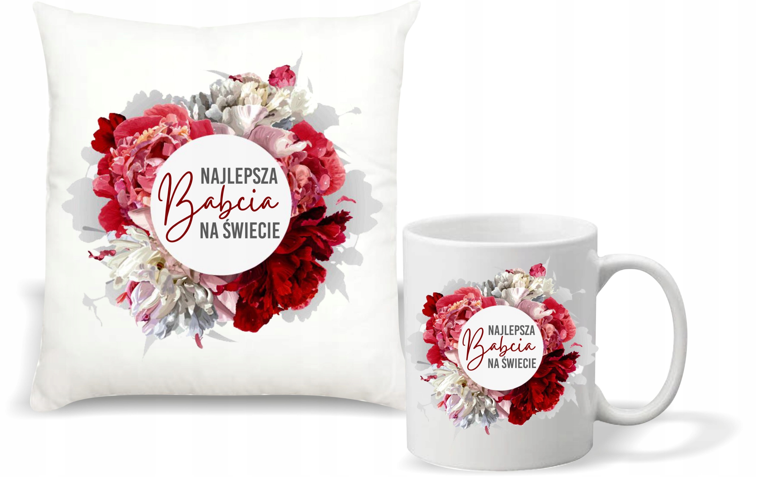 FOTO PODUSZKA KUBEK prezent na DZIEŃ BABCI DZIADKA