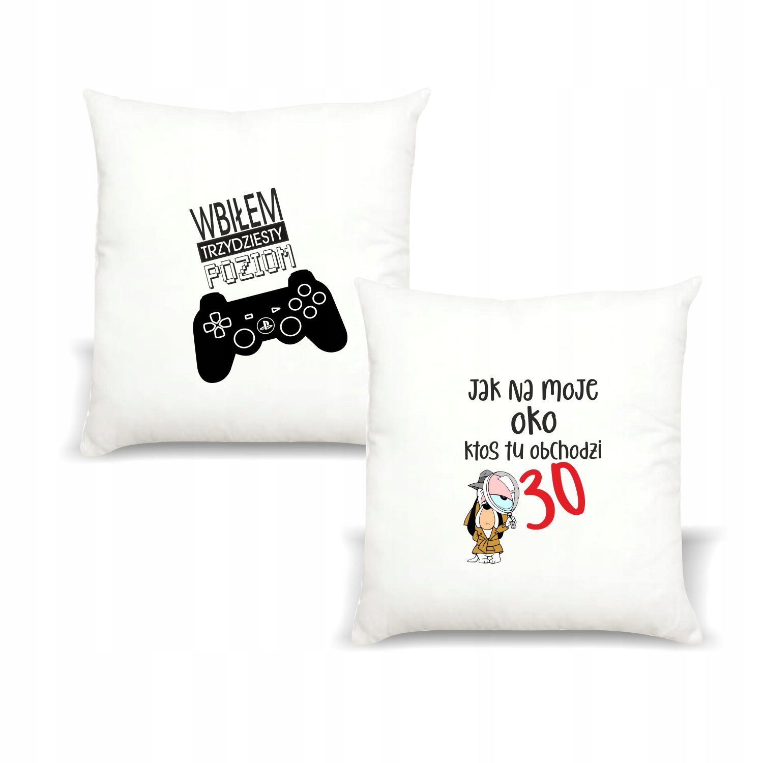 Poduszka z nadrukiem WBIŁEM TRZYDZIESTY POZIOM