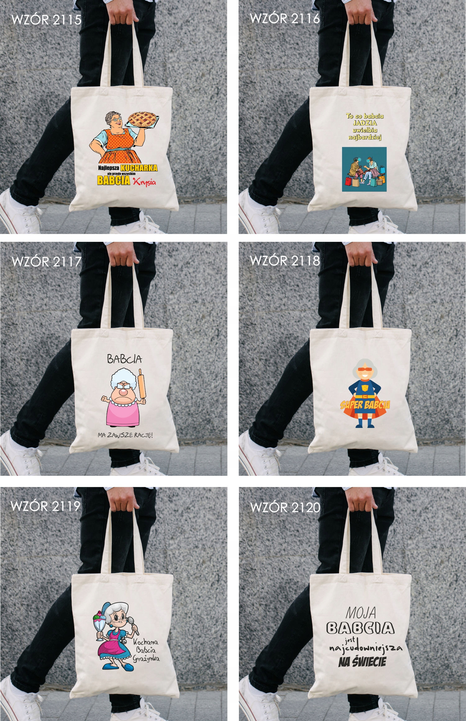 Eko Torba z imieniem PREZENT dla babci KOCHANA