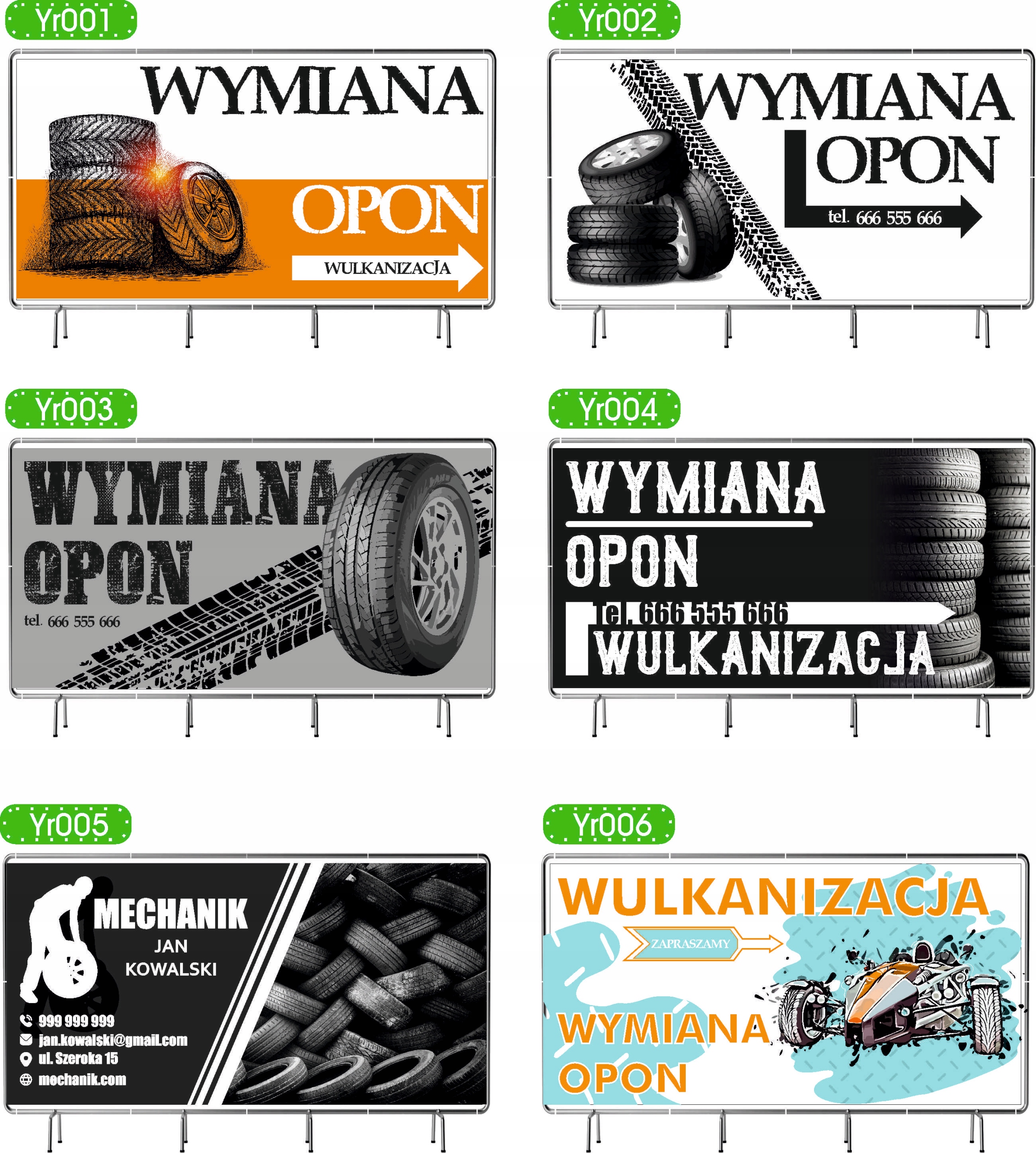 BANER REKLAMOWY 100x50 cm projekt w cenie AUTO kilma dużo wzorów