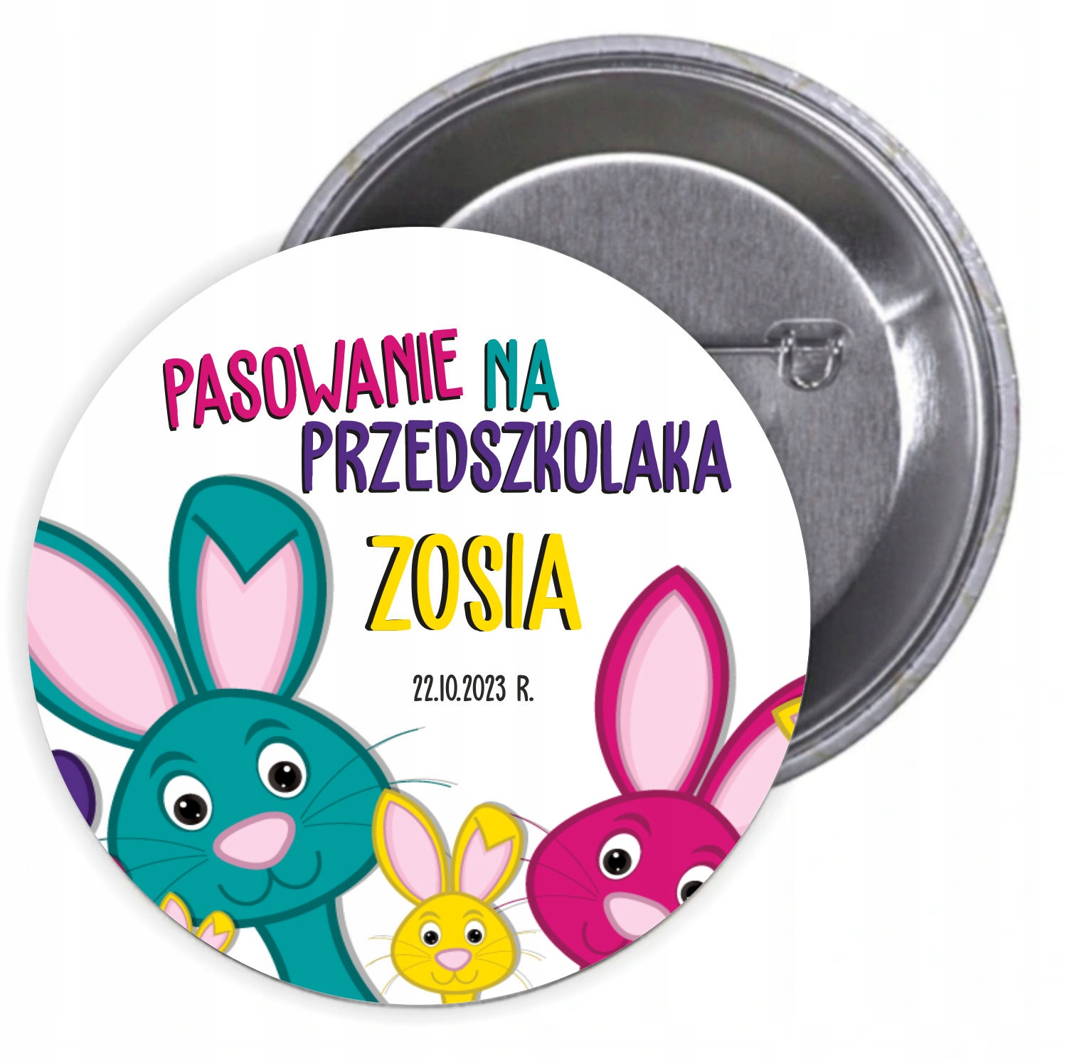 Przypinki buttony pasowanie na przedszkolaka