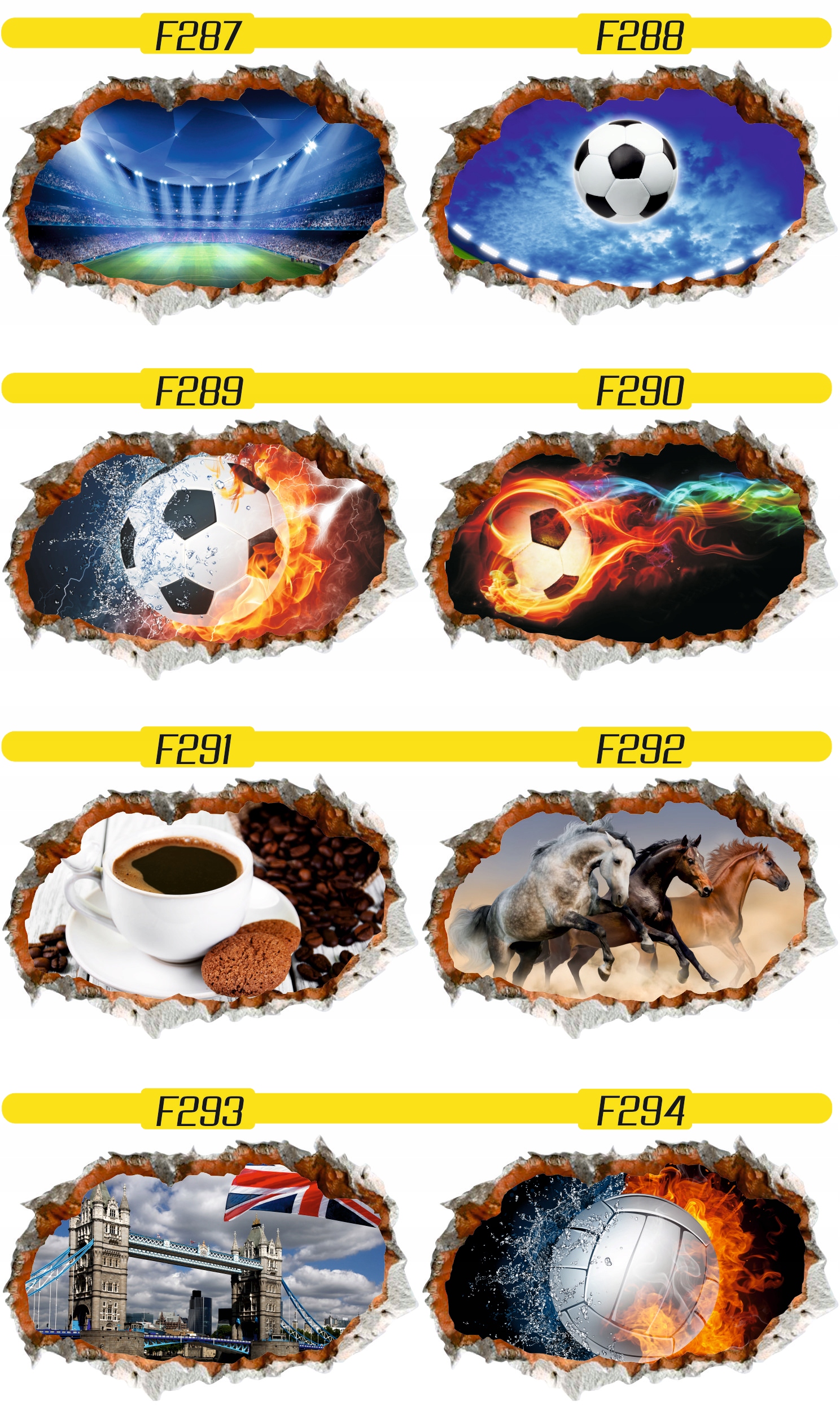 Naklejka samoprzylepna efekt 3D piłkarz stickers