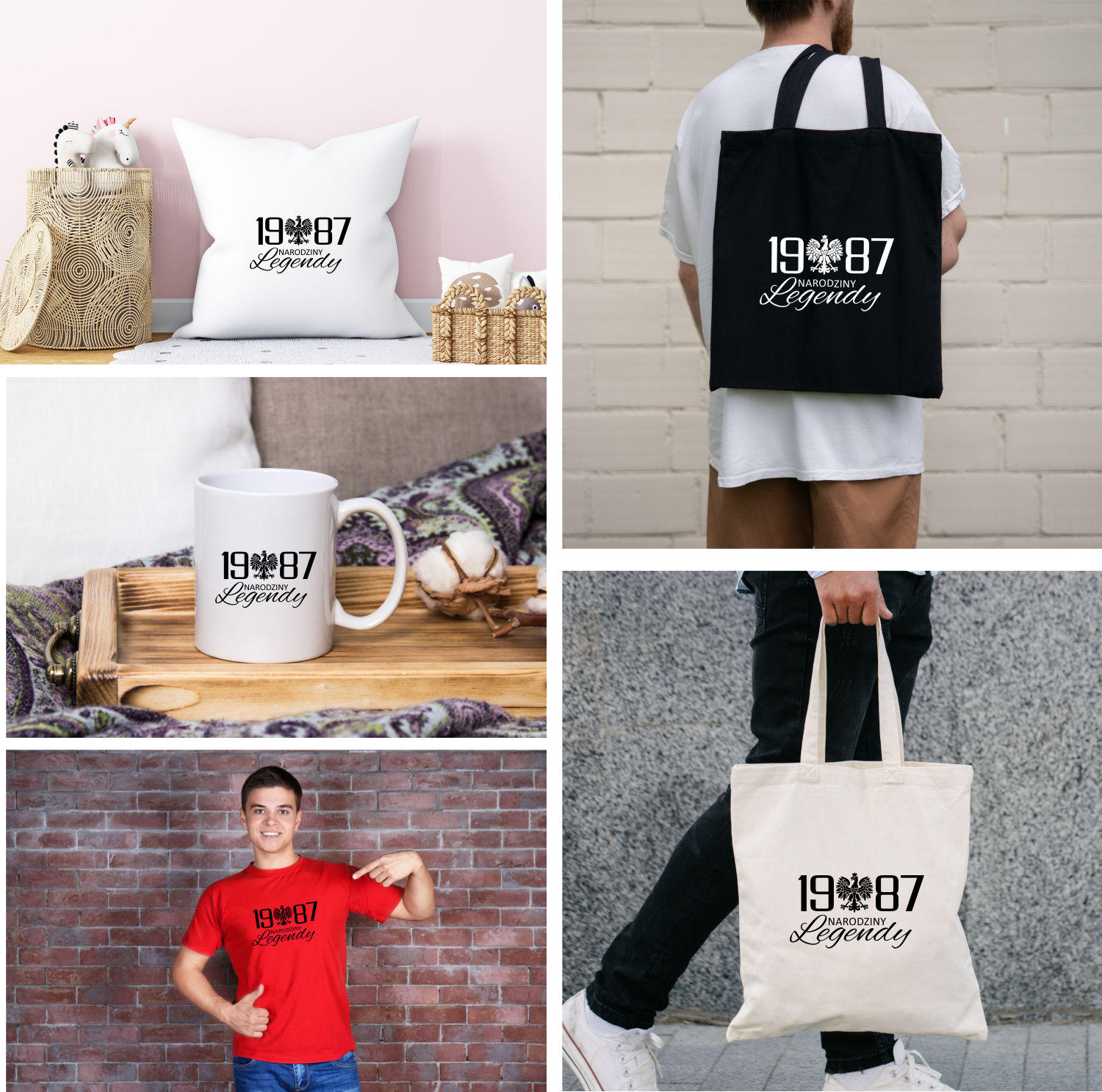 Poduszka z nadrukiem PREZENT NARODZINY LEGENDY