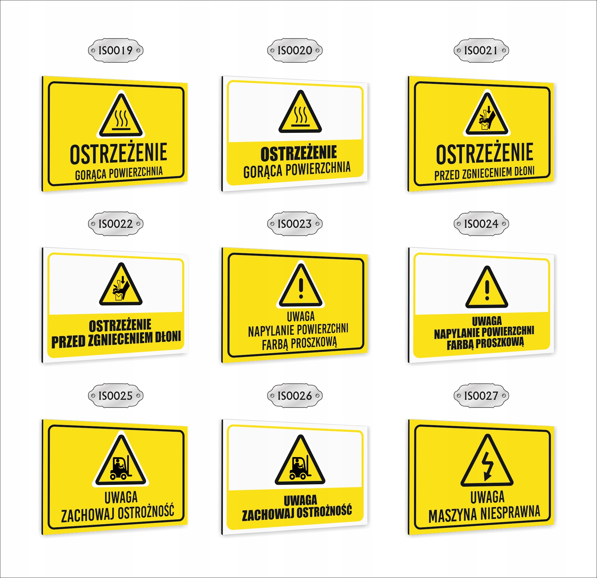 Tabliczka znak informacyjny dibond nadruk UV 30x20 OBWÓD POD NAPIĘCIEM