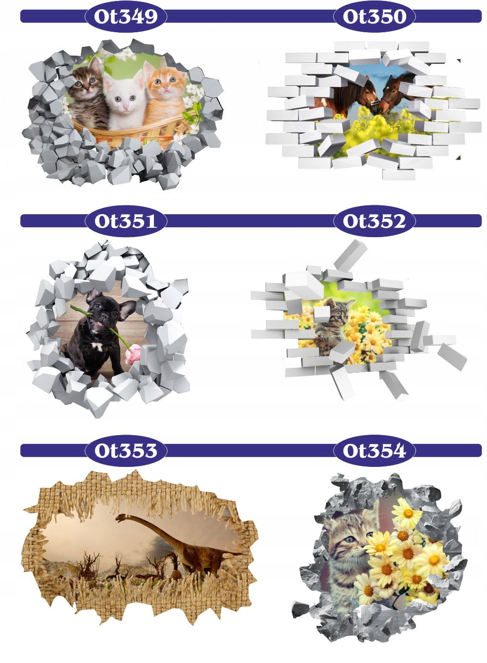 Naklejka samoprzylepna 3D do pokoju dziecięcego