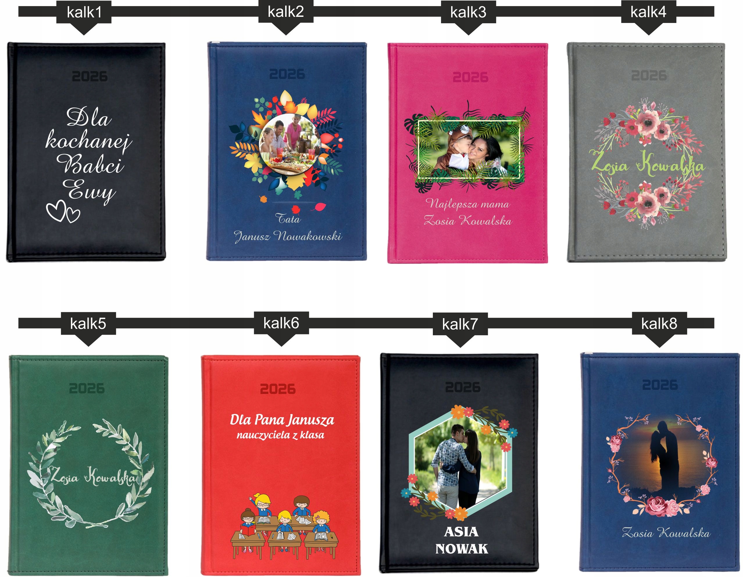 DUŻY KALENDARZ A4 2026 DZIENNY terminarz nadruk UV PREZENT DLA ELEKTRYKA