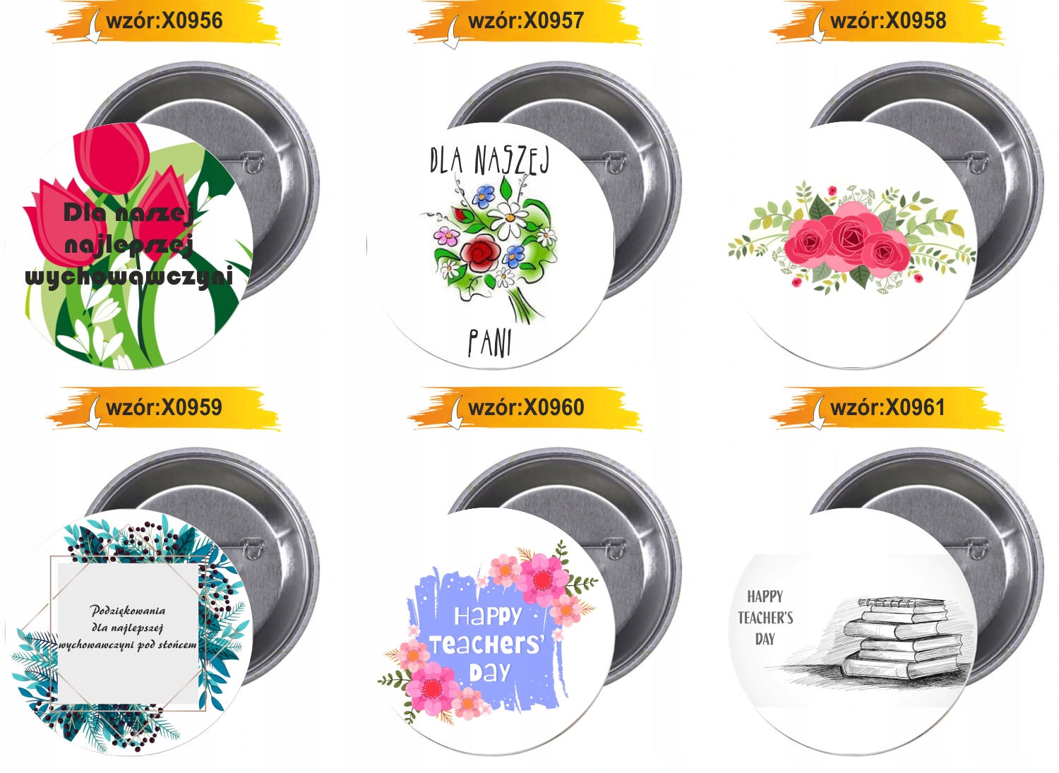 Przypinki buttony SUPER NAUCZYCIEL TANIO