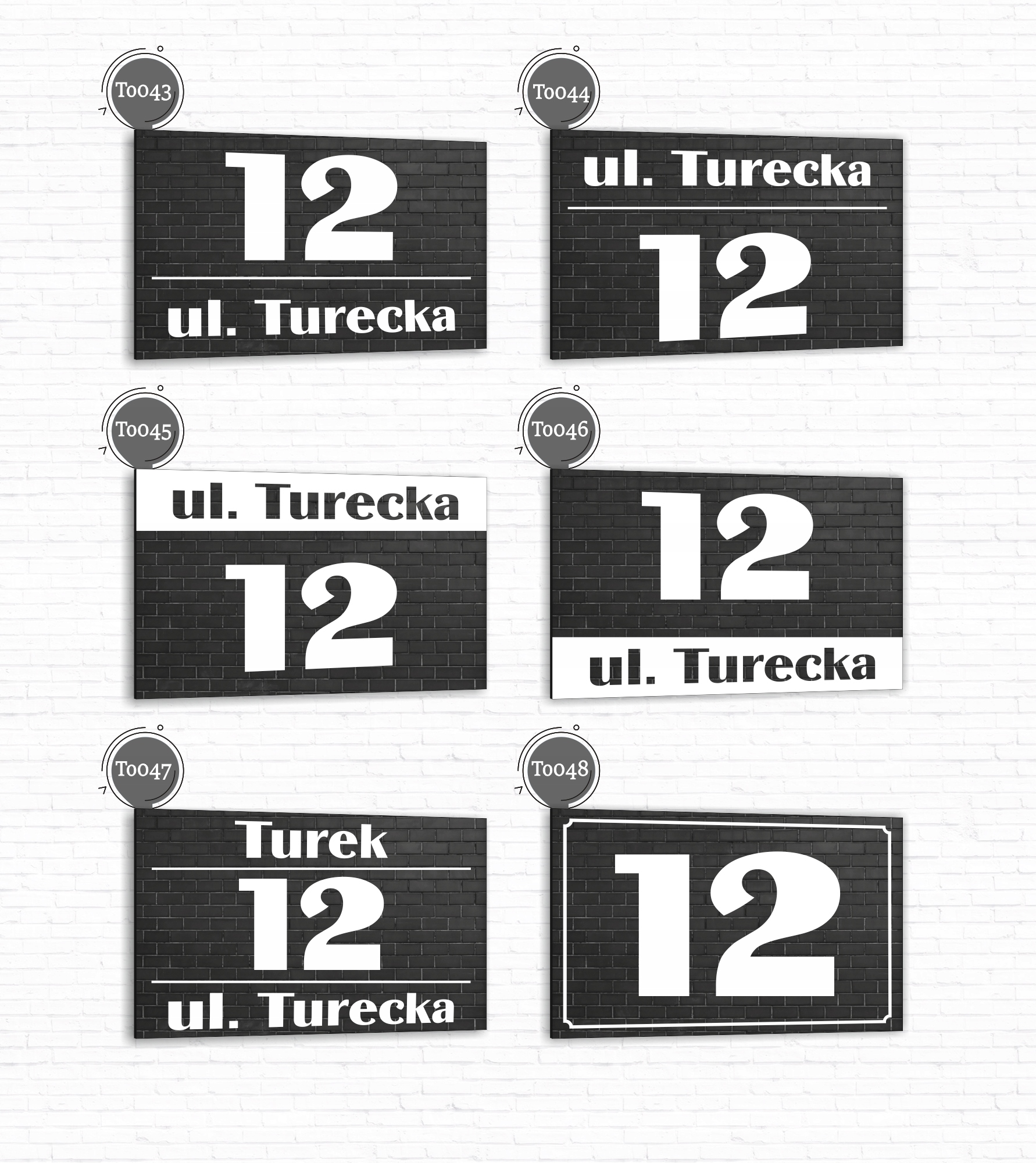 Tabliczka adresowa Numer domu Tablica adres posesji Metal ALUMINIUM 30x20