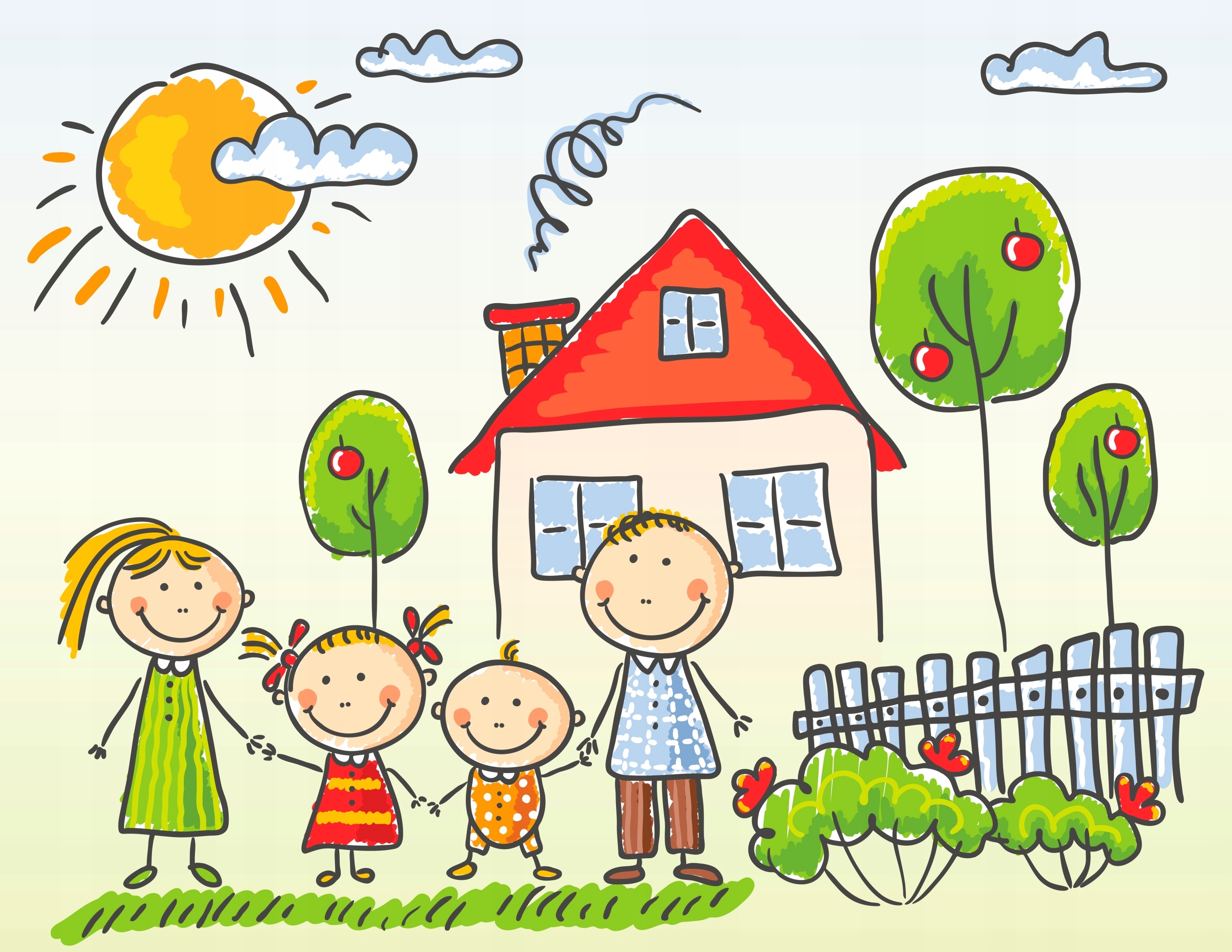 FOTOTAPETA dla dziecka PLAC ZABAW RODZINKA 395x280