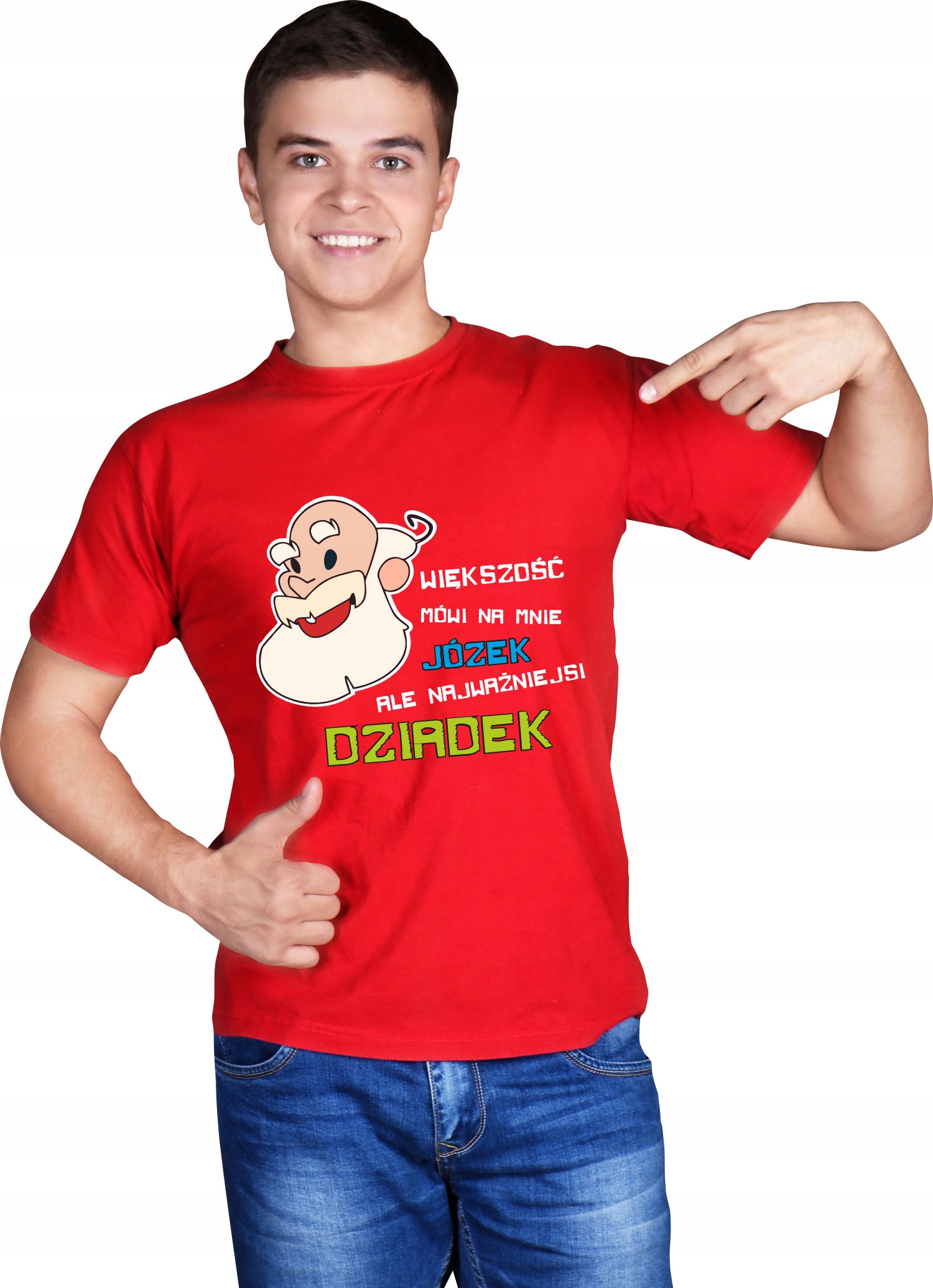 Koszulka z nadrukiem PREZENT dla dziadka DZIADEK