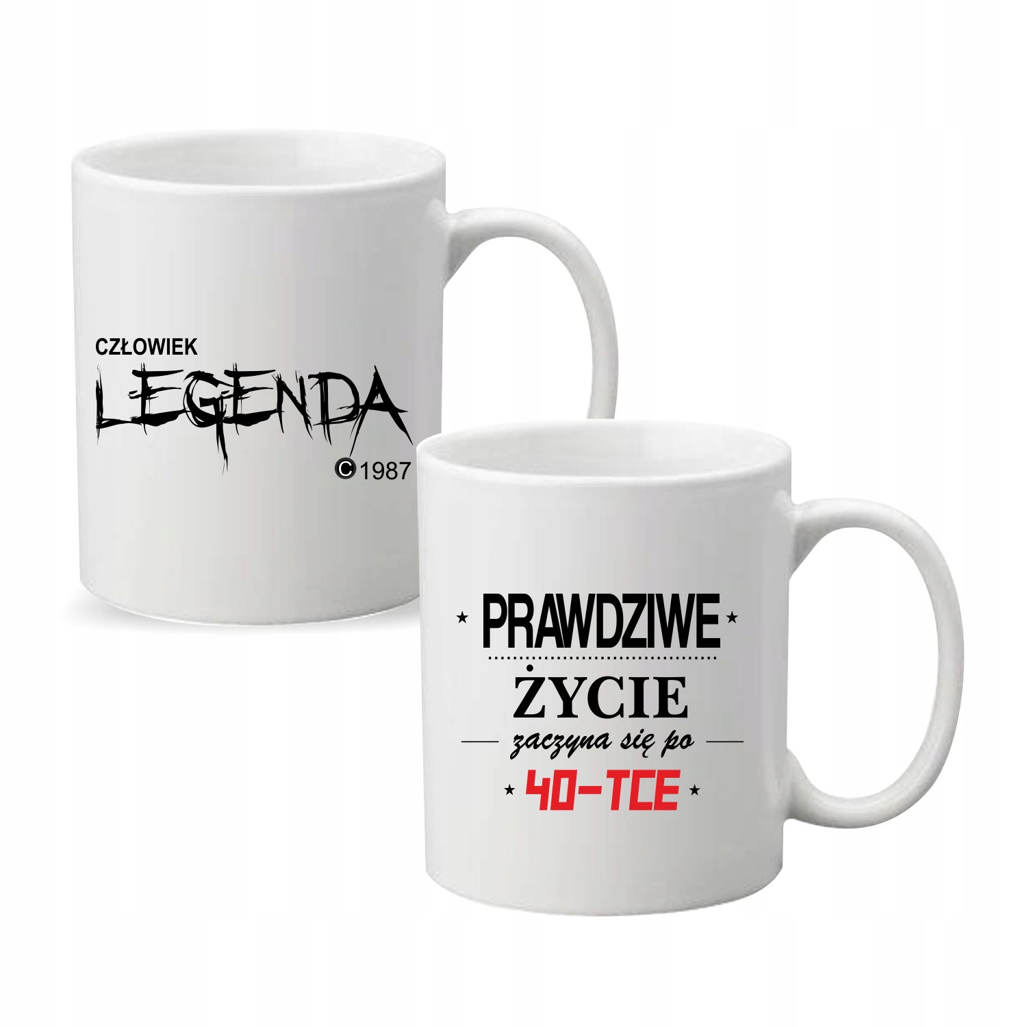Kubek z nadrukiem PREZENT CZŁOWIEK LEGENDA ROK