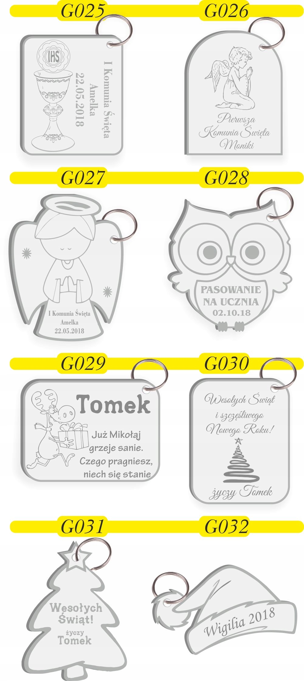 BRELOK ZAWIESZKA grawer z imieniem serce prezent