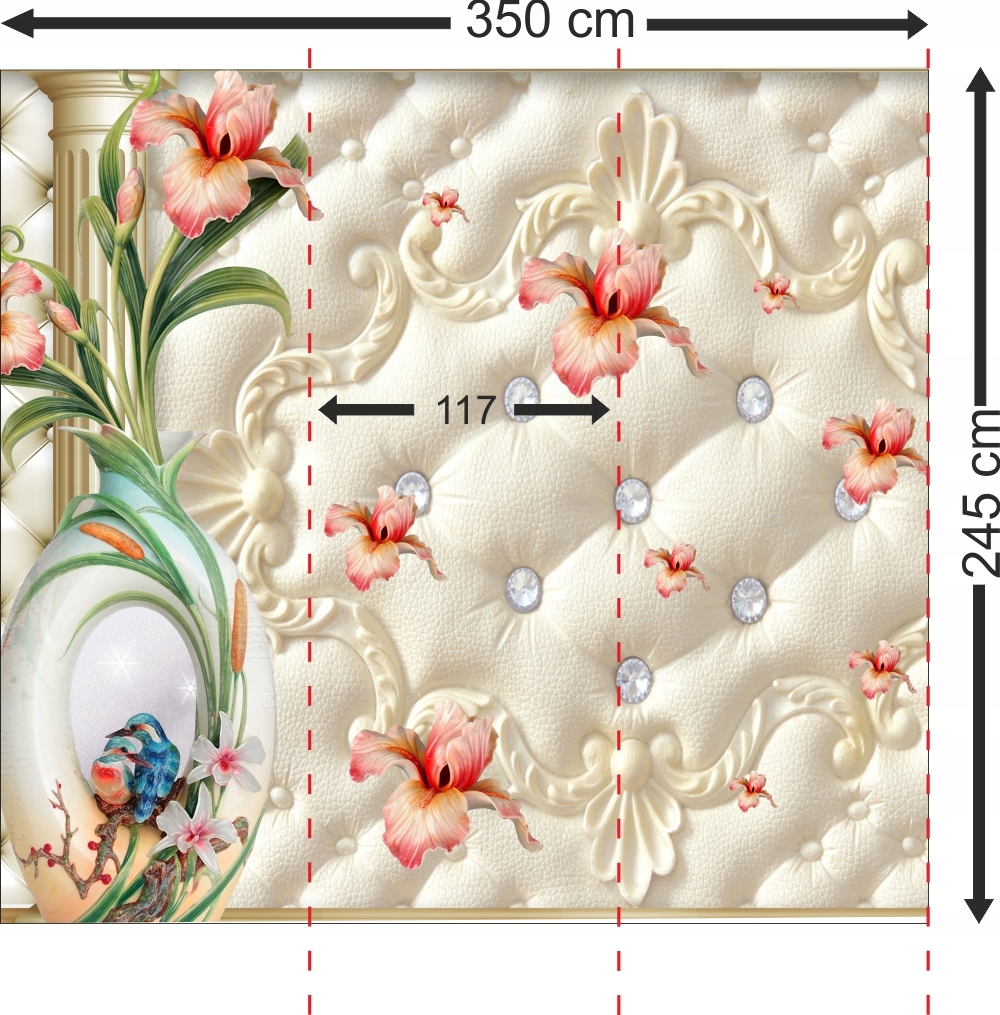 FOTOTAPETA FLIZ Motory Harley Davidson 3D 350x245