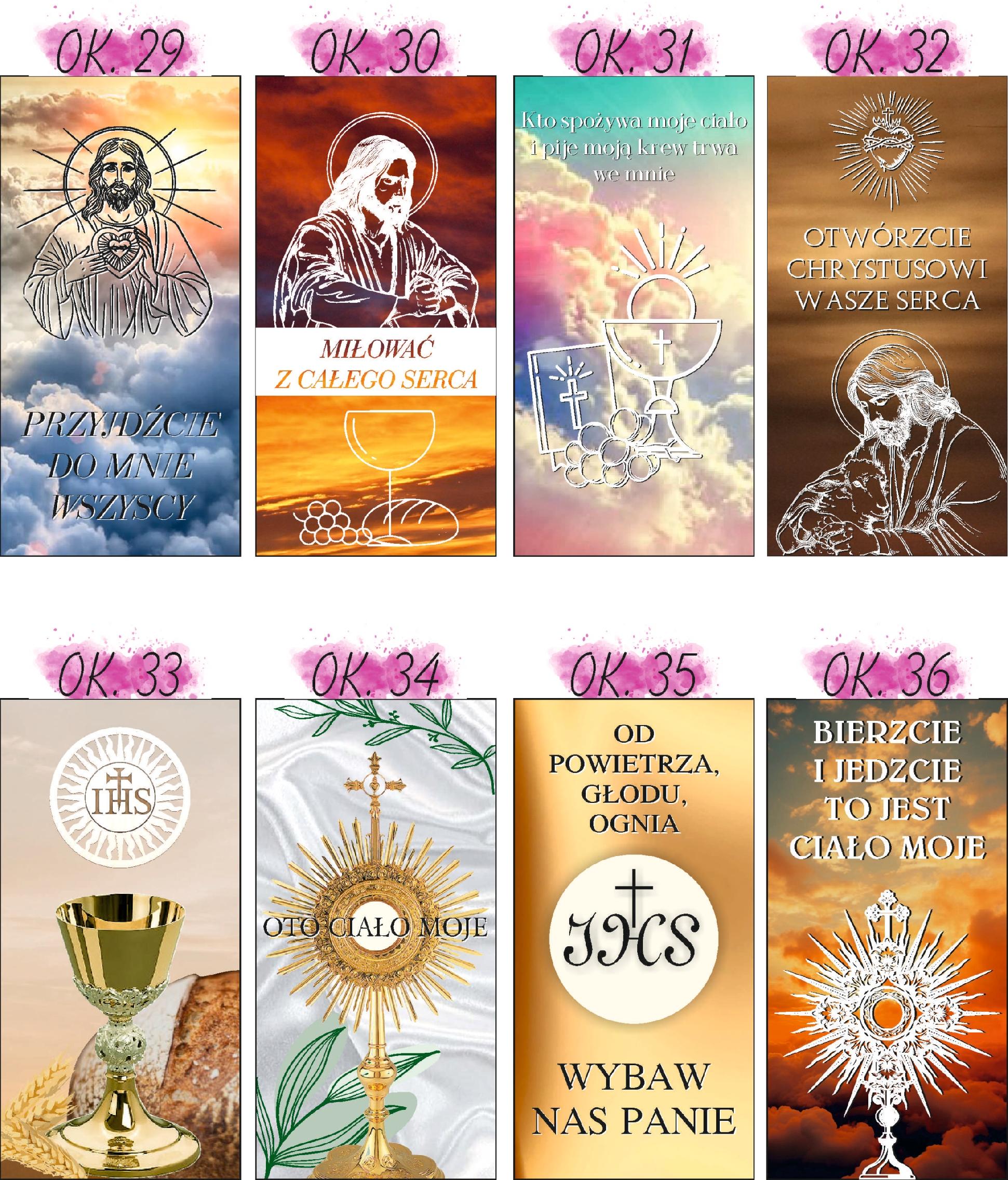 Baner religijny 200x100 cm Dekoracja boże ciało miłować z całego serca