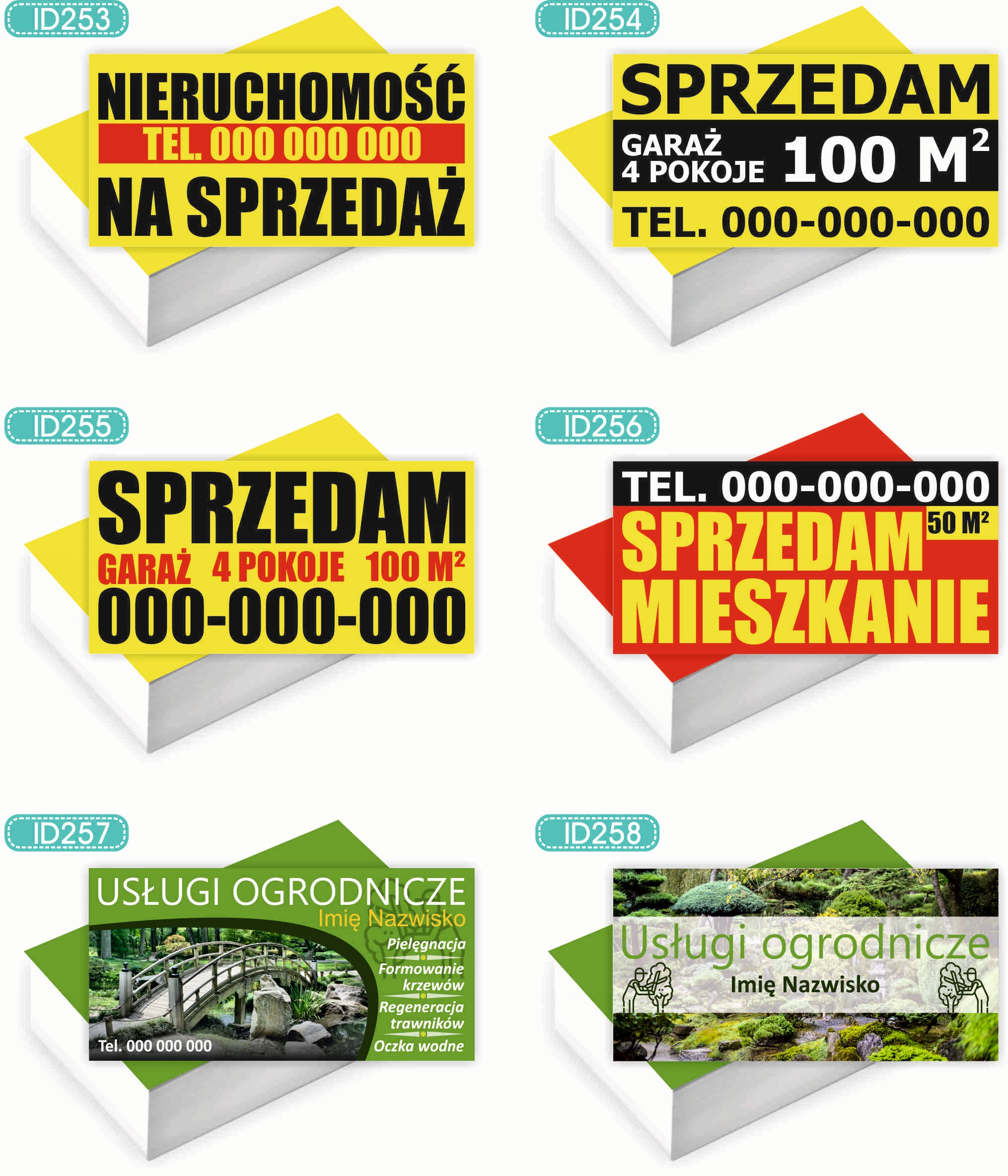 Wizytówki firmowe 200 szt WIELE WZORÓW do wyboru SPRZEDAM NIERUCHOMOŚĆ