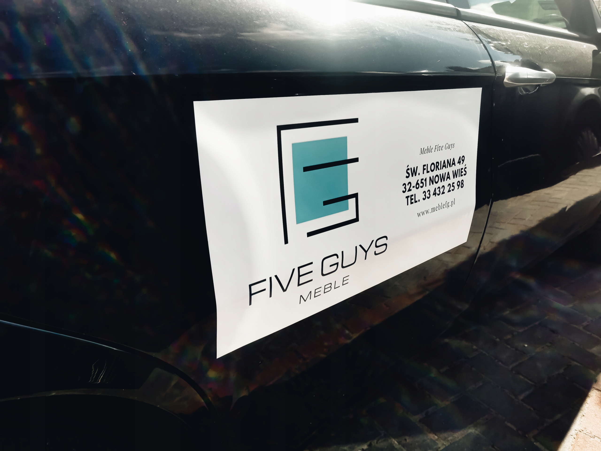 Reklama Naklejka na samochód 0,5 m2 FIRMA BUDOWLANA REMONTOWA