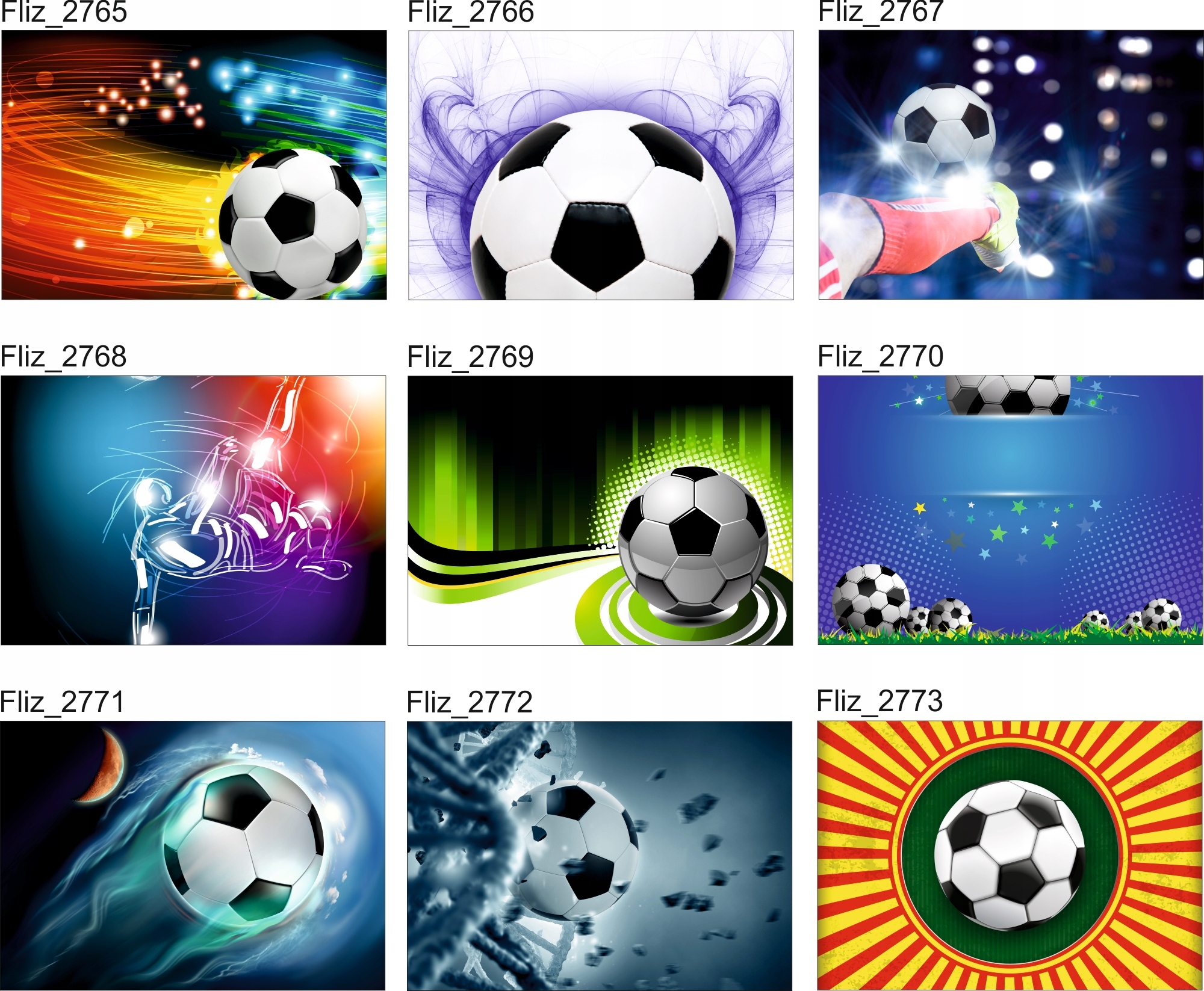 FOTOTAPETY piłkarskie sportowe PIŁKA NOŻNA 200x130