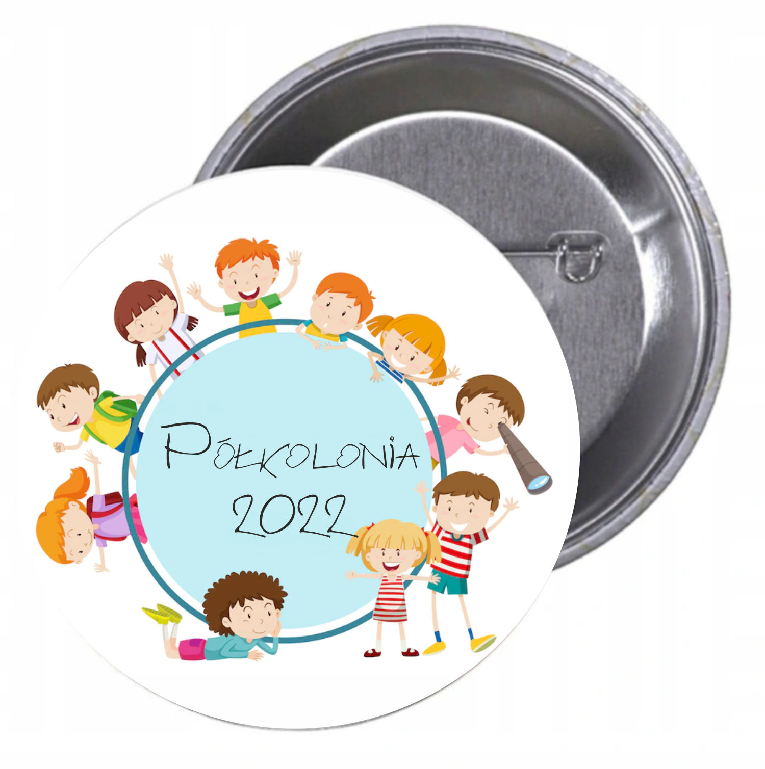Przypinki buttony PÓŁKOLONIA 2022 SUPER JAKOŚĆ