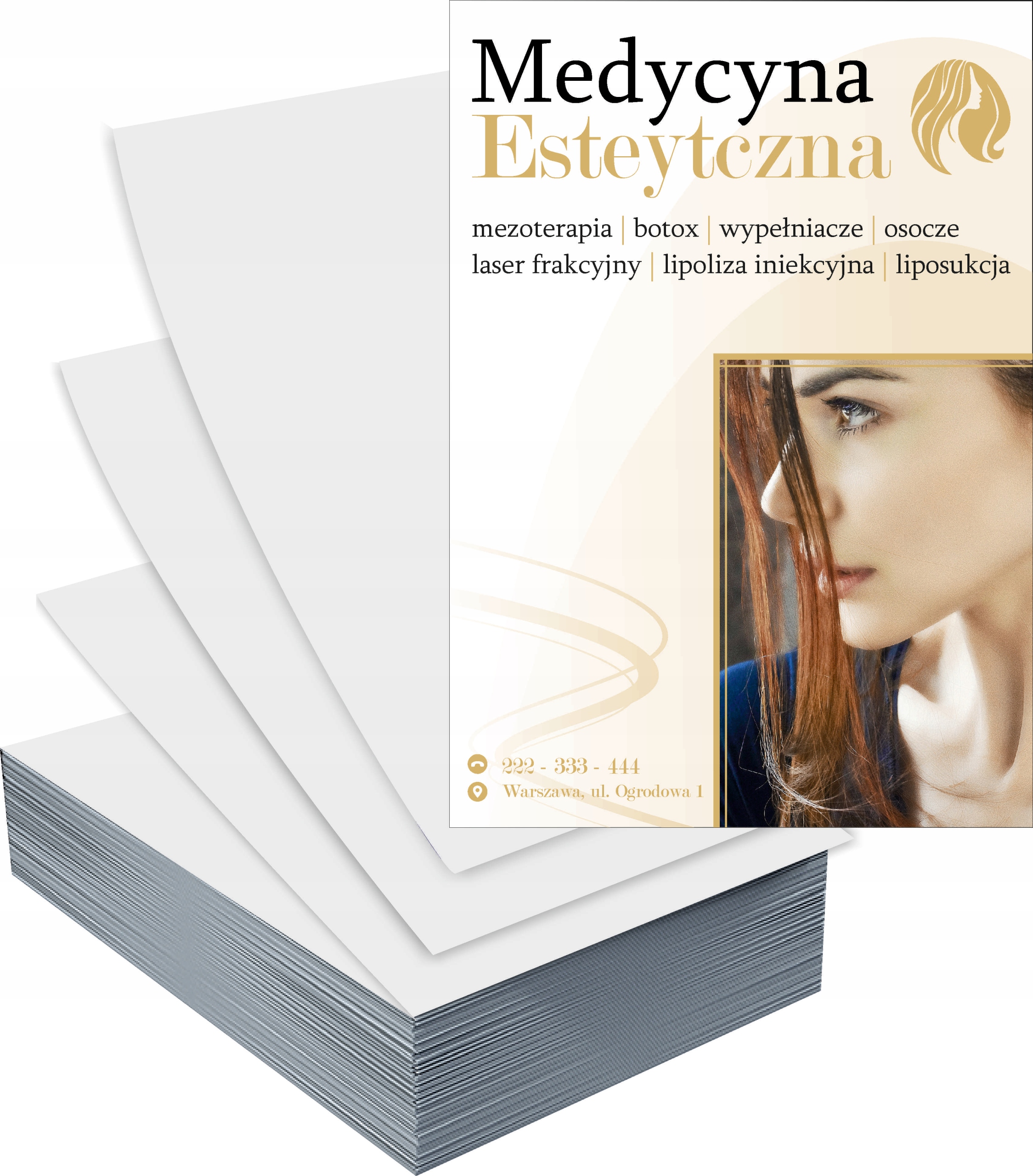 Ulotki A5 100szt reklamowe firmowe duży wybór MEDYCYNA ESTETYCZNA